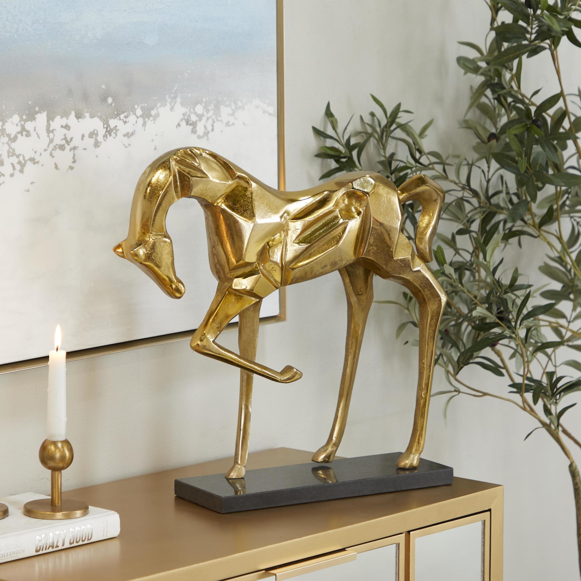 Horse Aluminum Metal Decorative Sculpture