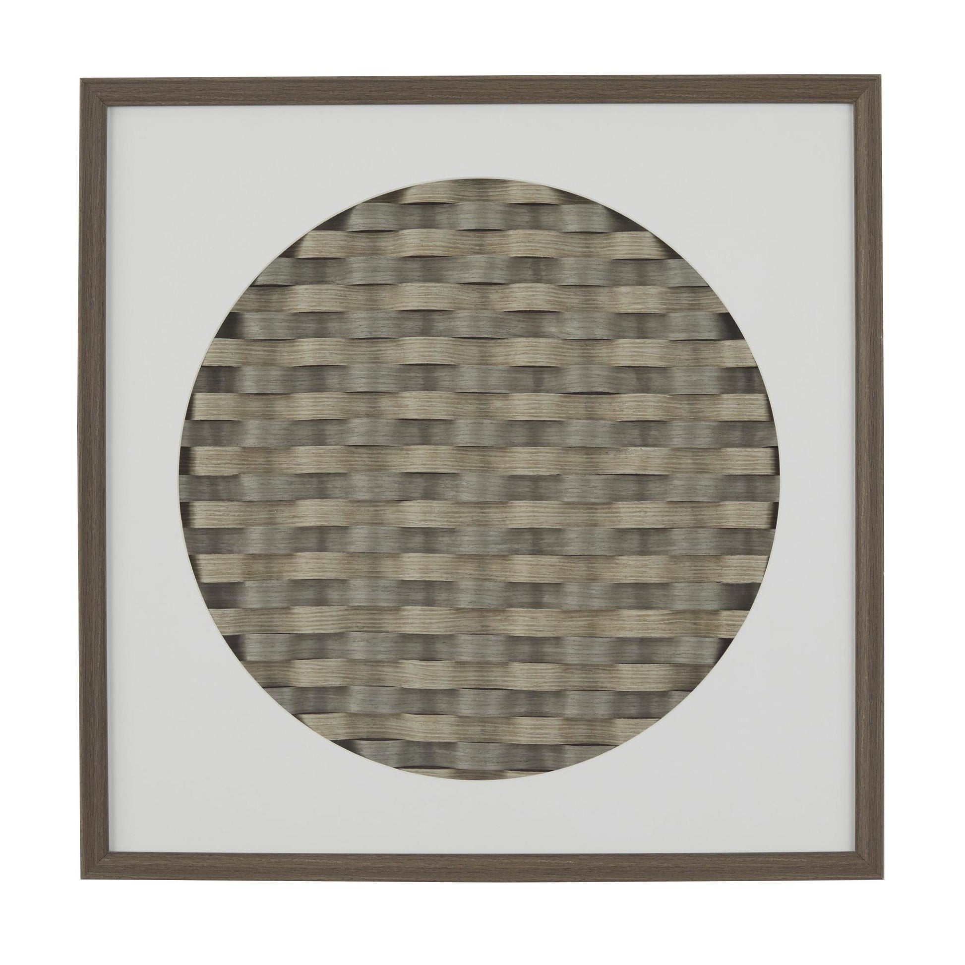 Geometric Paper 3D Weaved Home Shadow Box