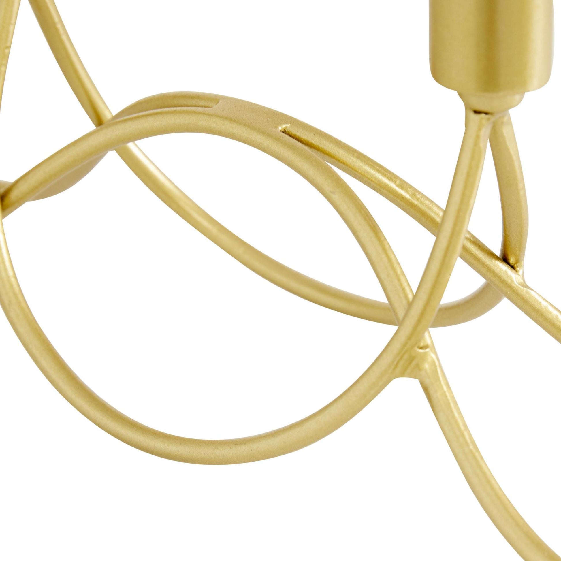 CosmoLiving by Cosmopolitan Gold Metal Decorative Candelabra