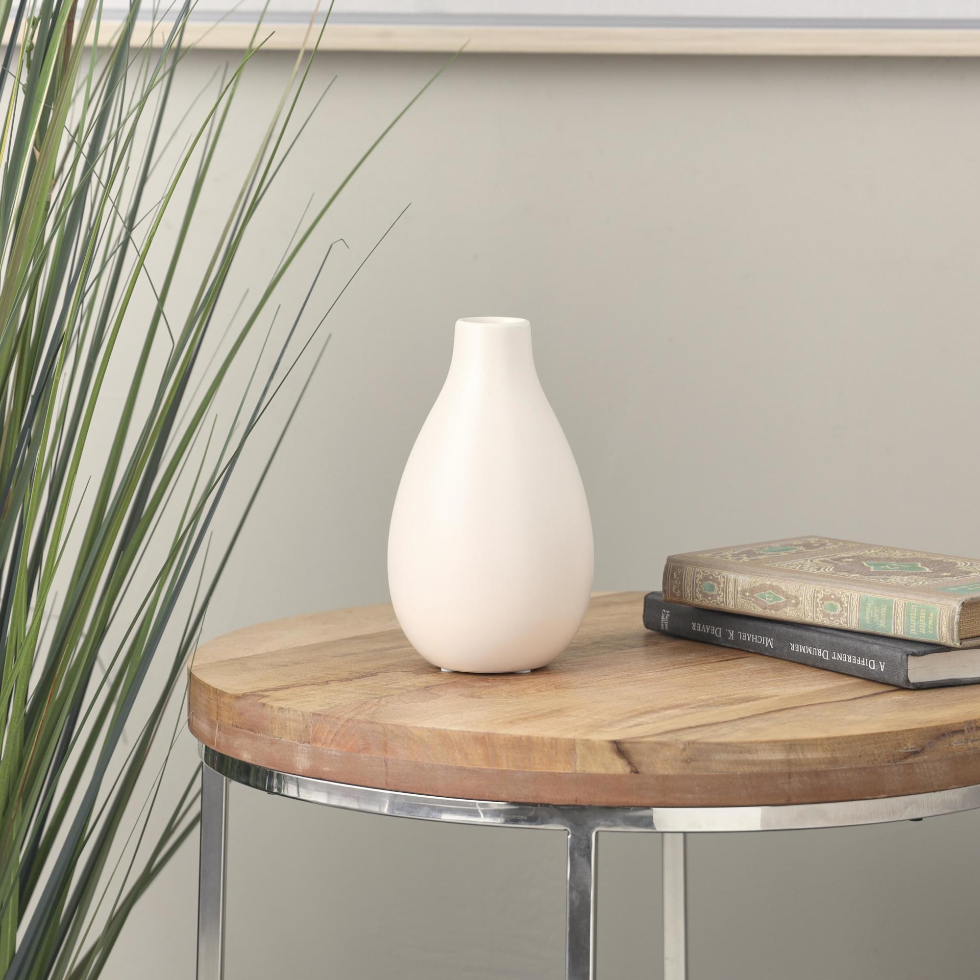 Cream Ceramic Decorative Vase