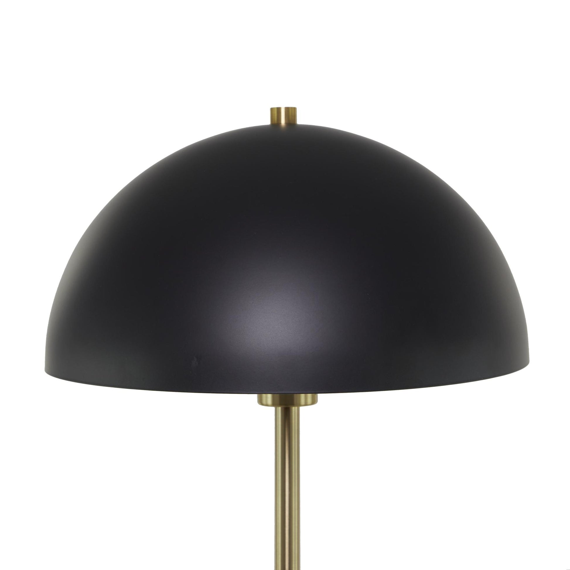 Metal Umbrella Style Room Floor Lamp with Black Marble Base