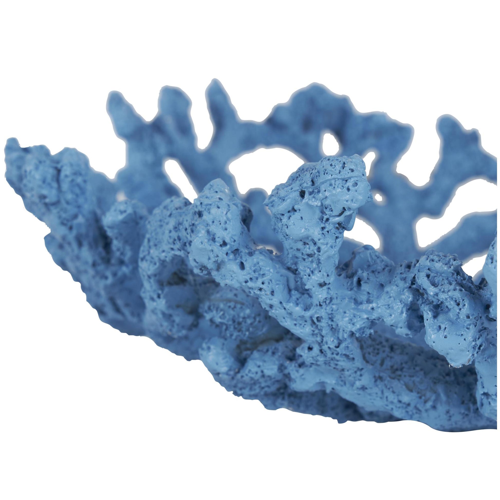 Set of 2 Coral Resin Textured Large Decorative Bowl