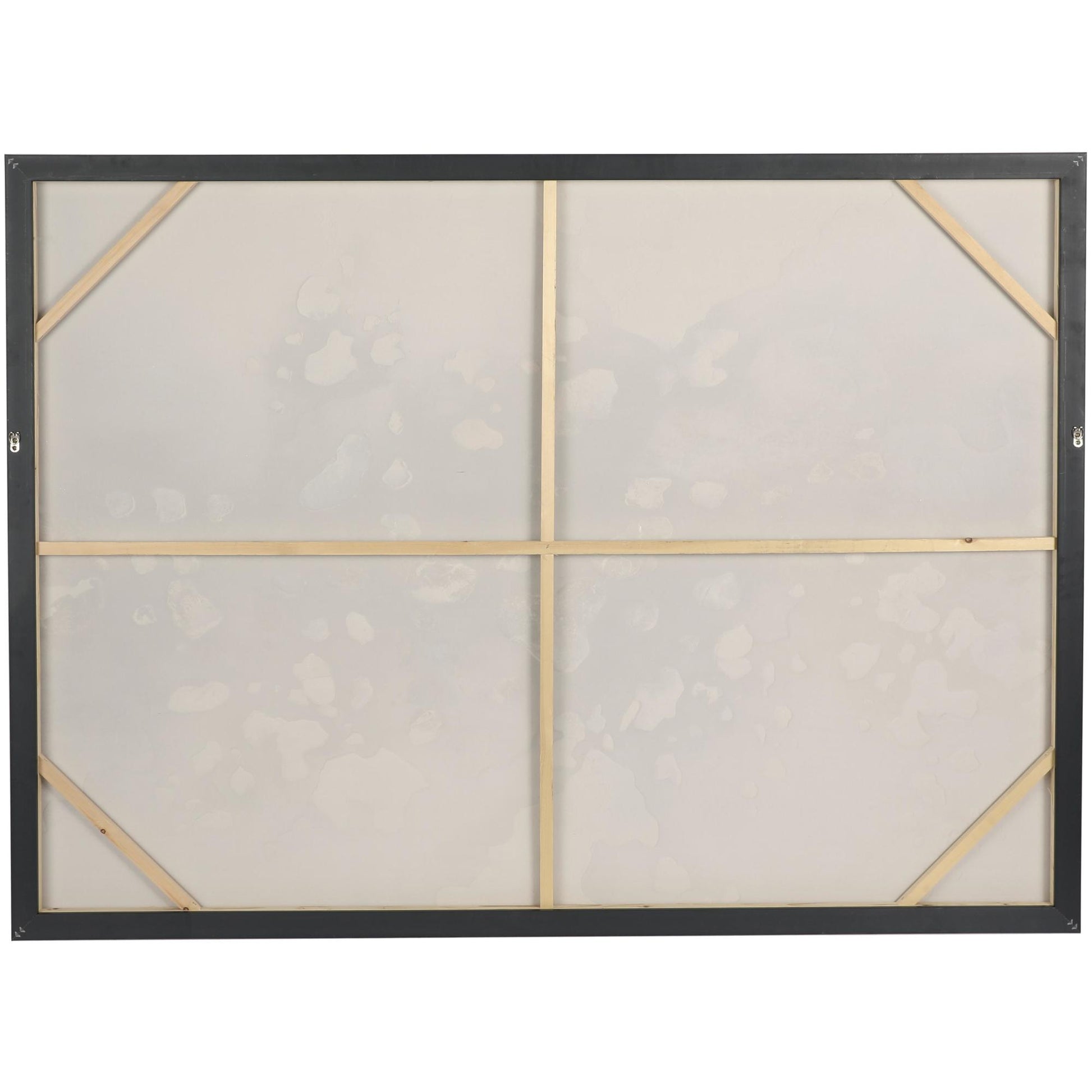 Abstract Multi Colored Canvas Watercolor Living Room Framed Wall Art with Gold Foil Accents