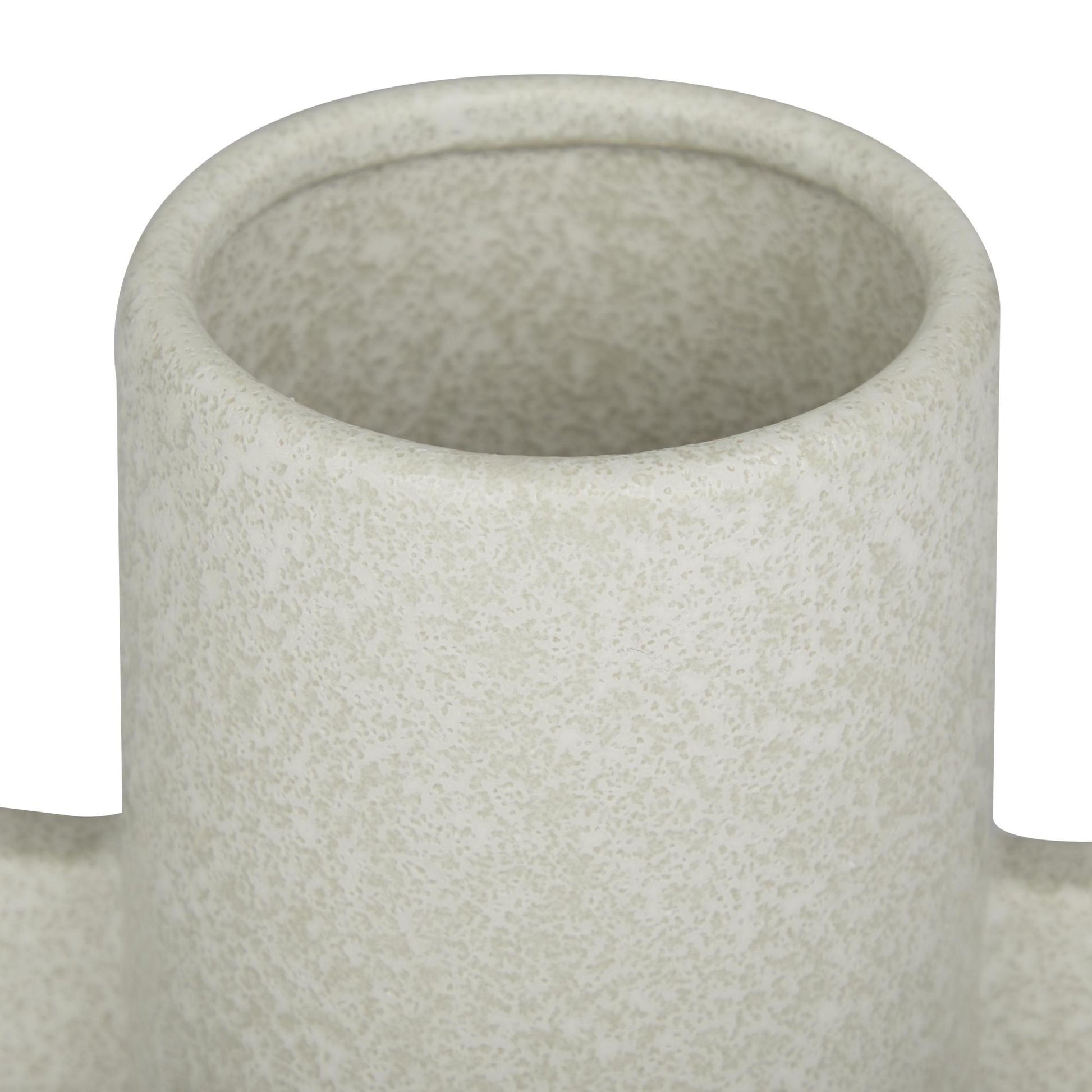 CosmoLiving by Cosmopolitan White Ceramic Handmade Decorative Vase