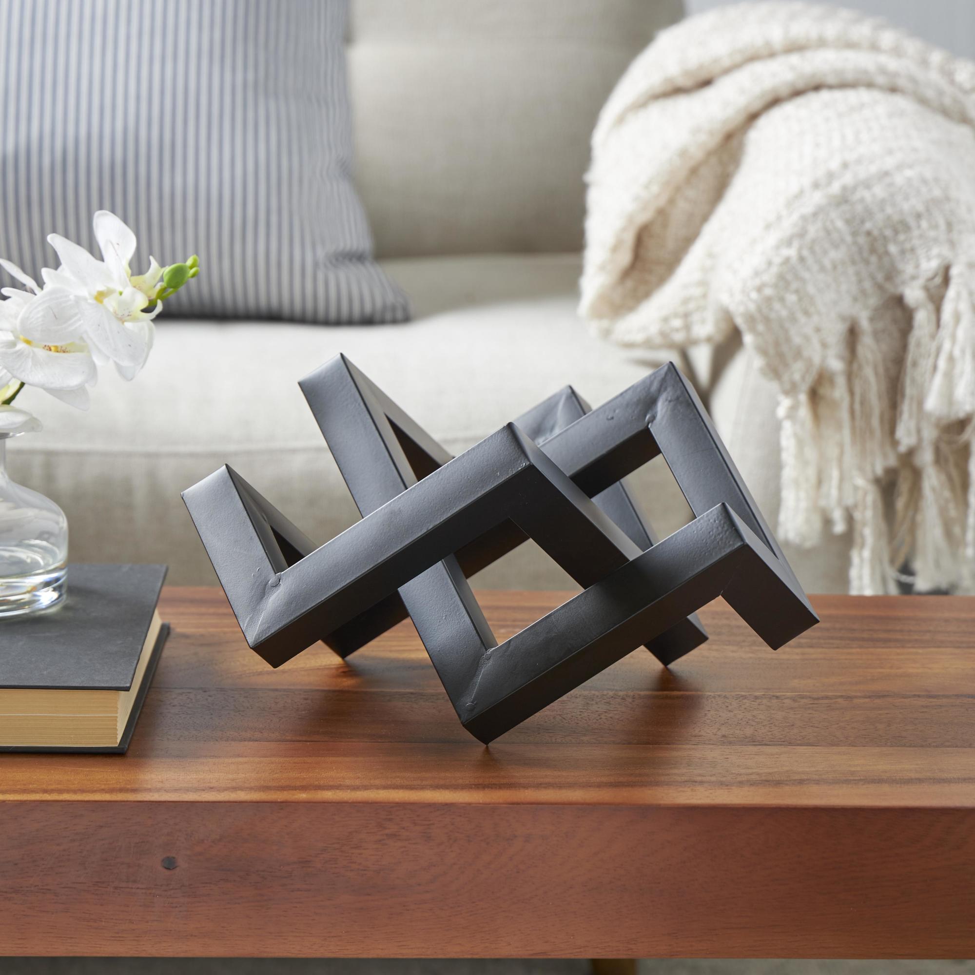 Geometric Metal Abstract Shaped Decorative Sculpture