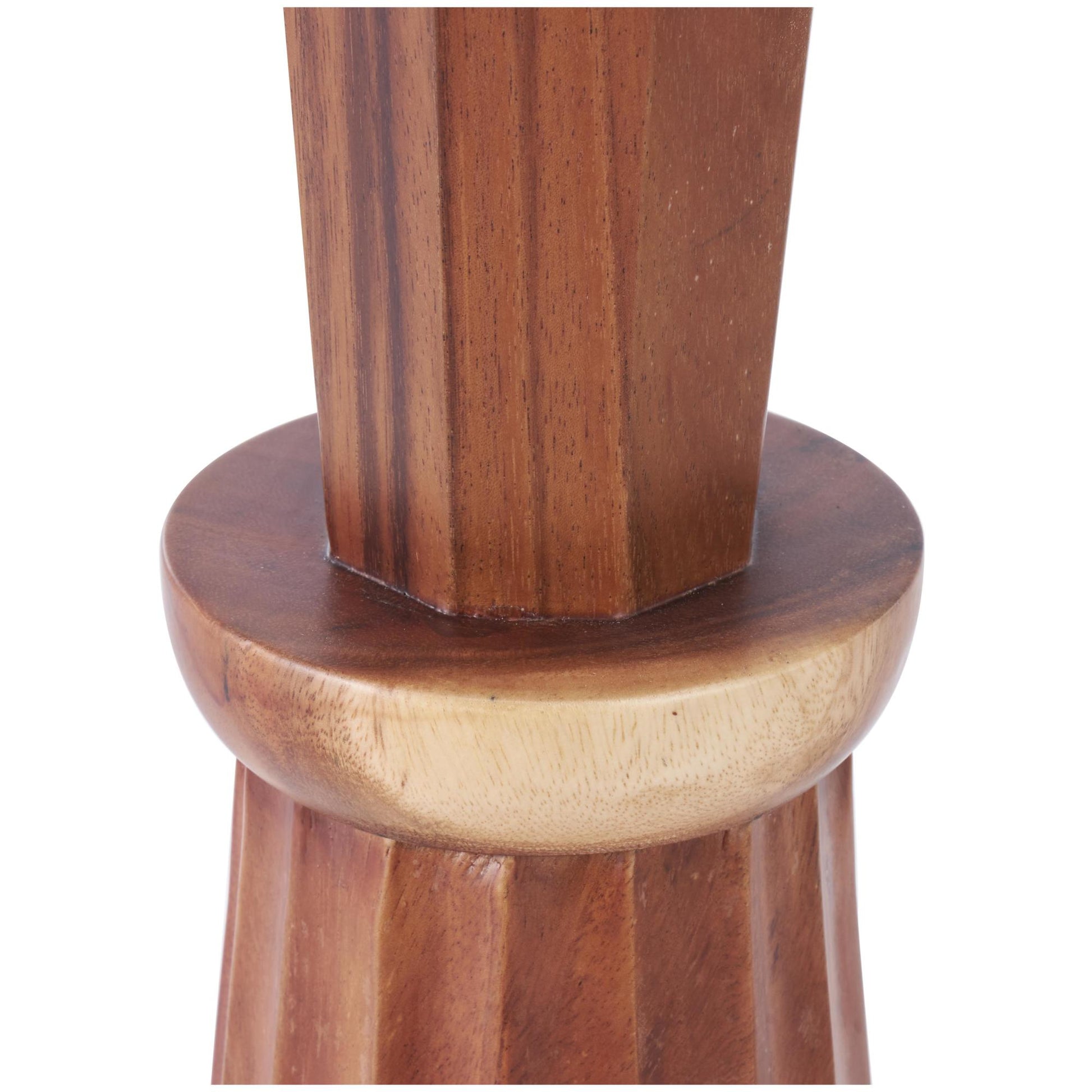 Brown Wood Handmade Hand Turned Decorative Vase