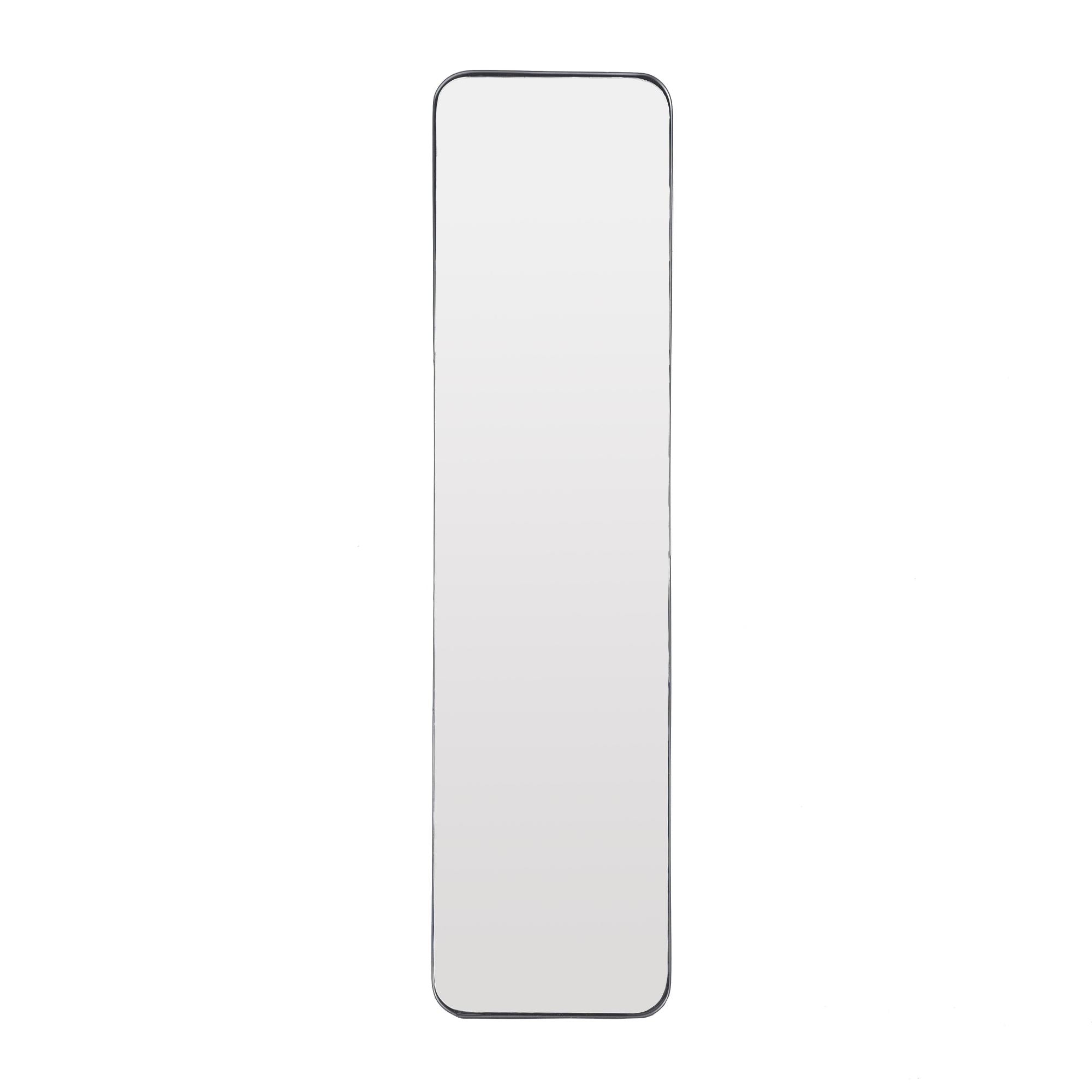 Metal Minimalistic Room Wall Mirror with Thin Frame 12" x 2" x 48"