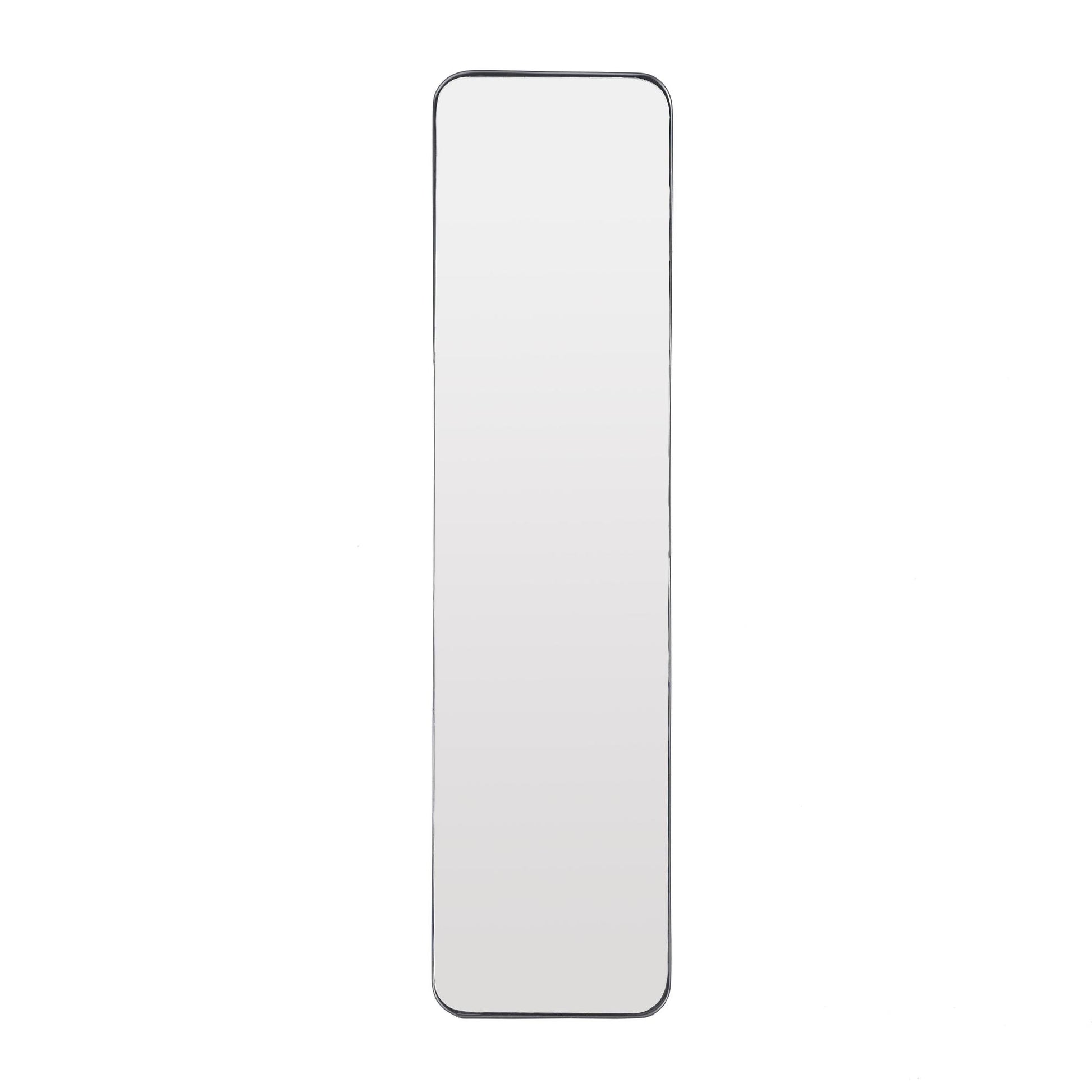 Metal Minimalistic Room Wall Mirror with Thin Frame 12" x 2" x 48"