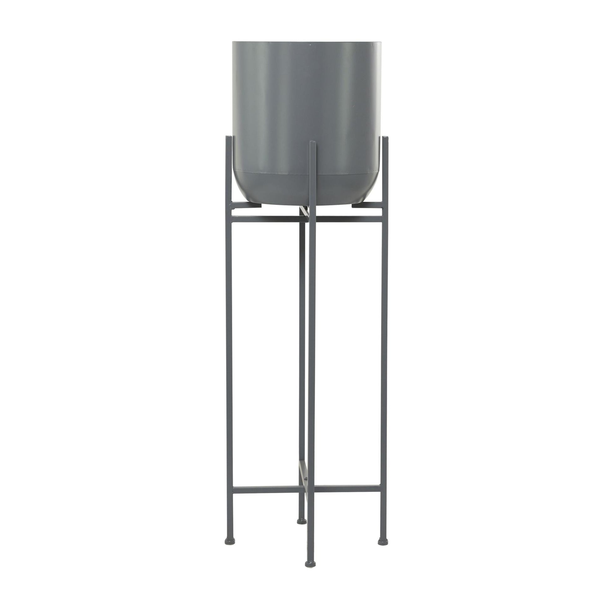 CosmoLiving by Cosmopolitan Metal Matte Dome Indoor Outdoor Planter with Removable Stand