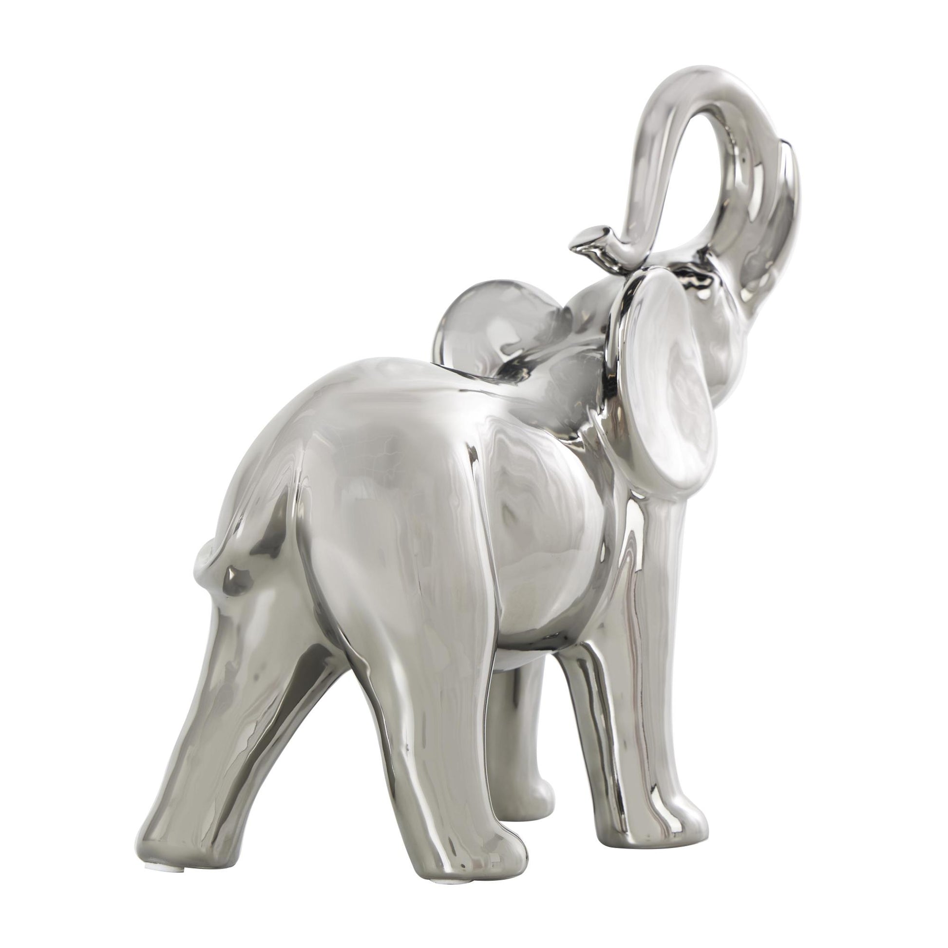 Elephant Ceramic Standing Decorative Sculpture