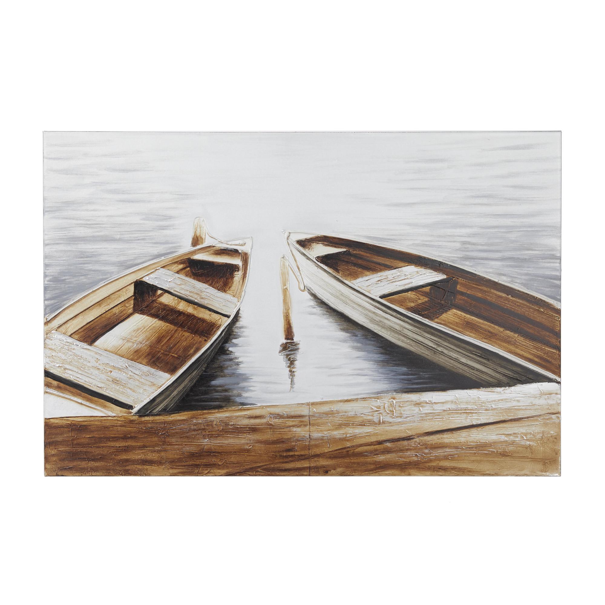 Sail Boat Brown Canvas Decorative Wall Art