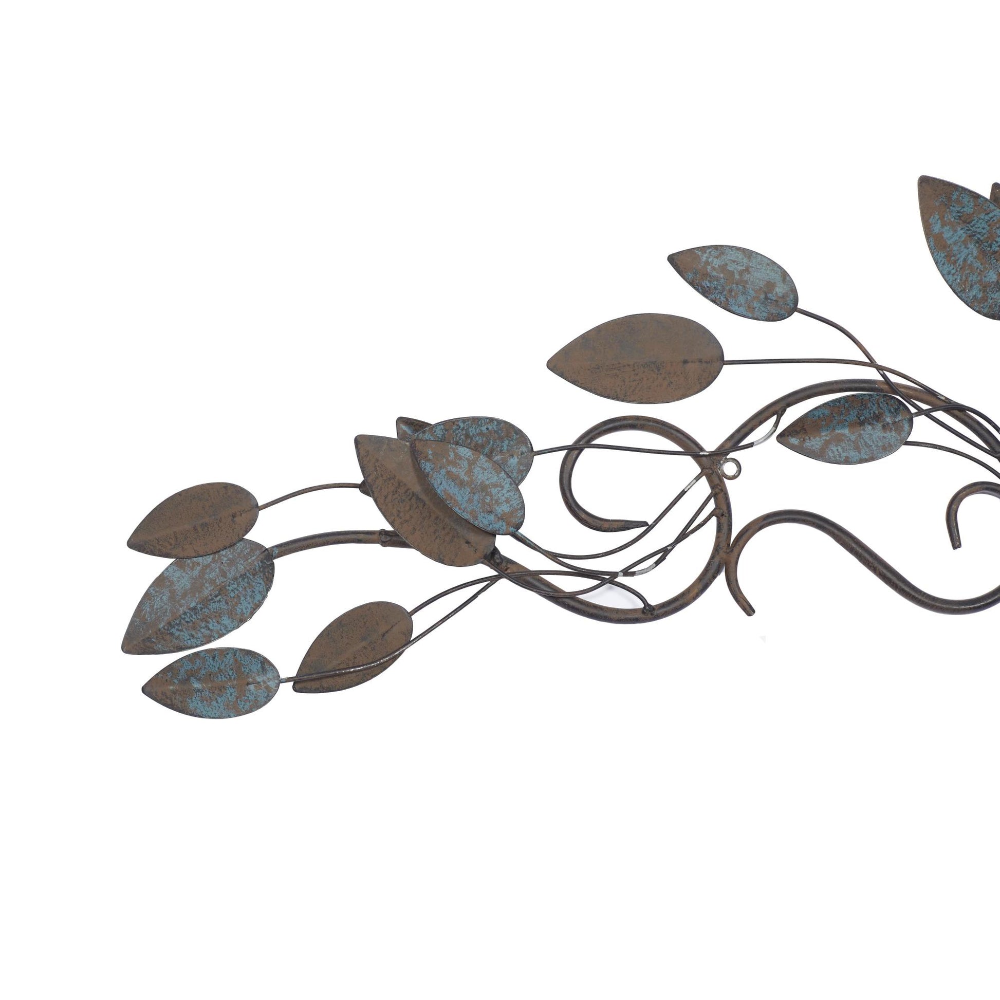 Leaf Metal Scroll Home Wall Decor 35" x 2" x 10"