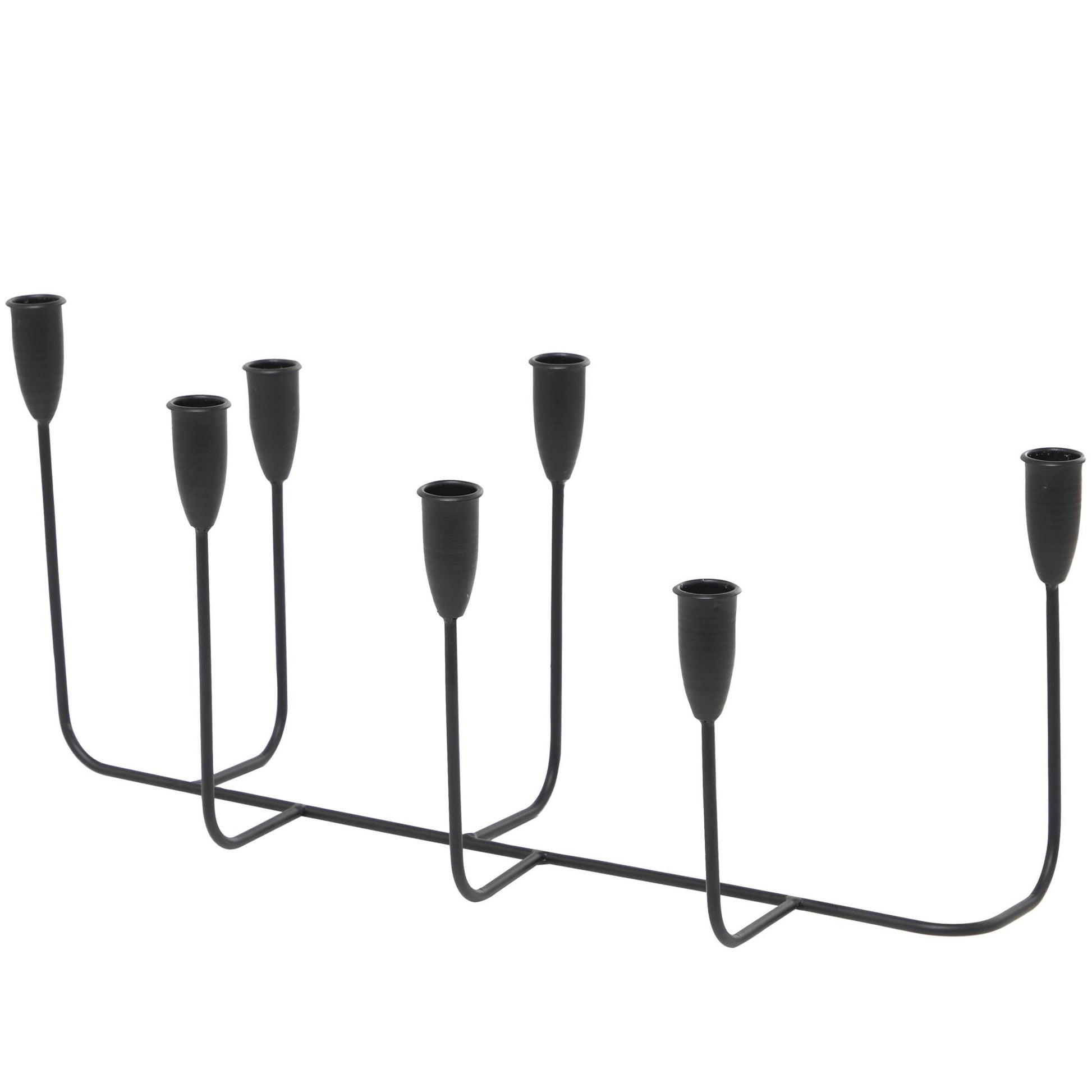 CosmoLiving by Cosmopolitan Metal Long Tapered 7 Holder Decorative Candelabra