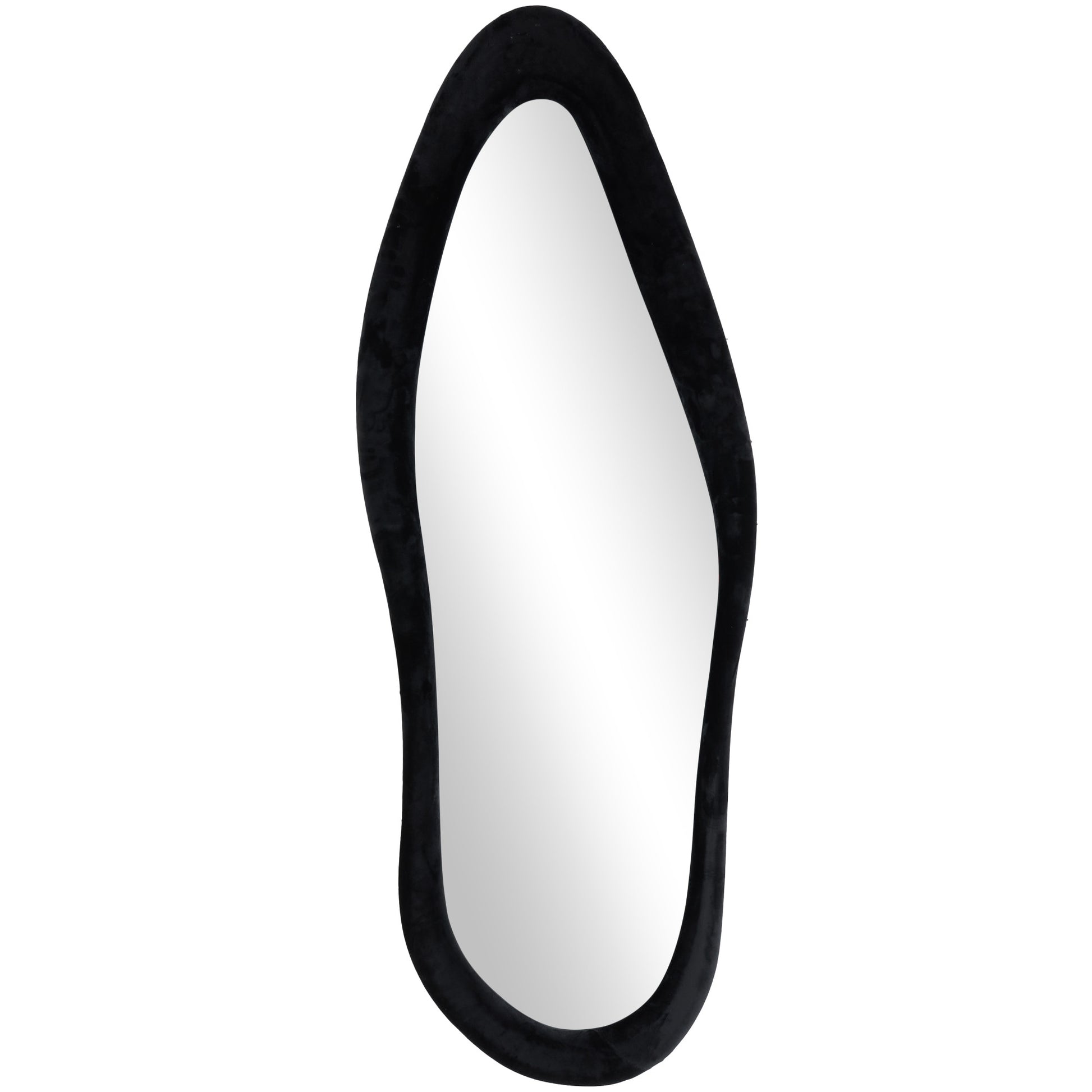 Abstract Velvet Wavy Room Wall Mirror