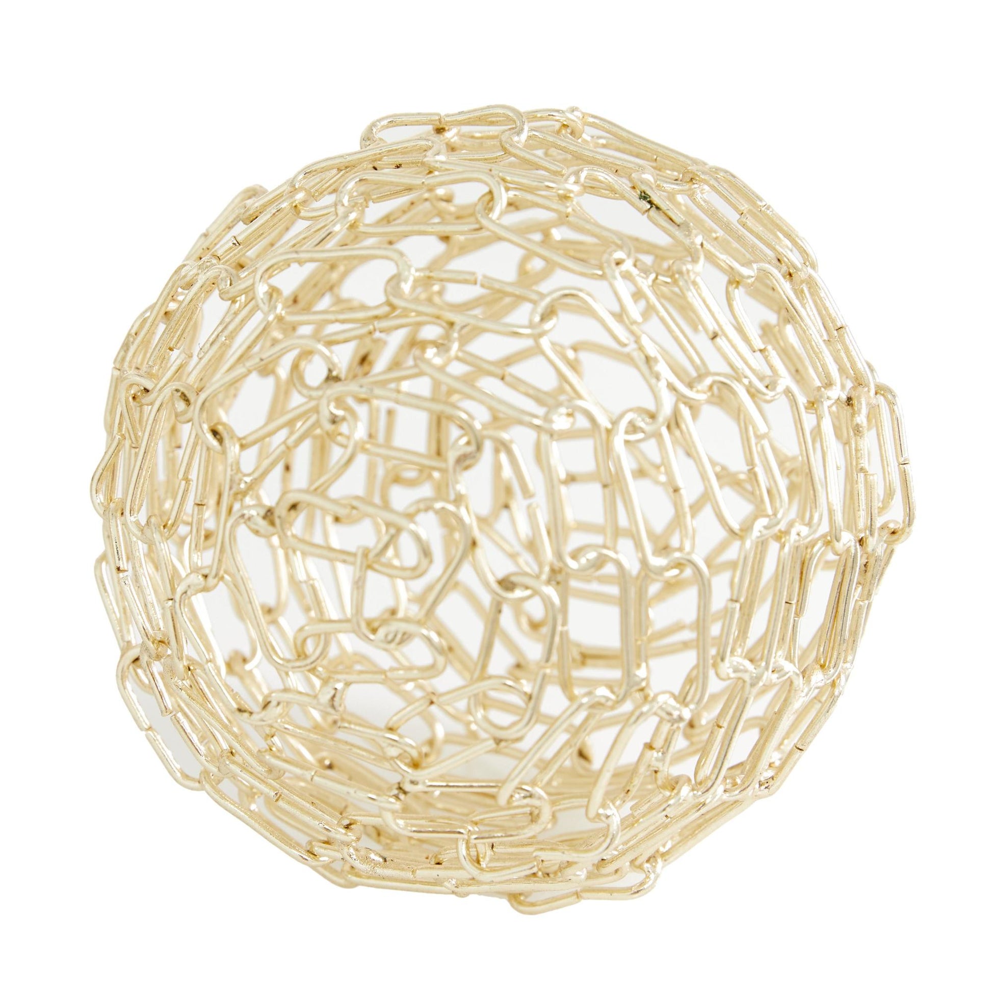 CosmoLiving by Cosmopolitan Set of 3 Geometric Gold Metal Decorative Sculpture