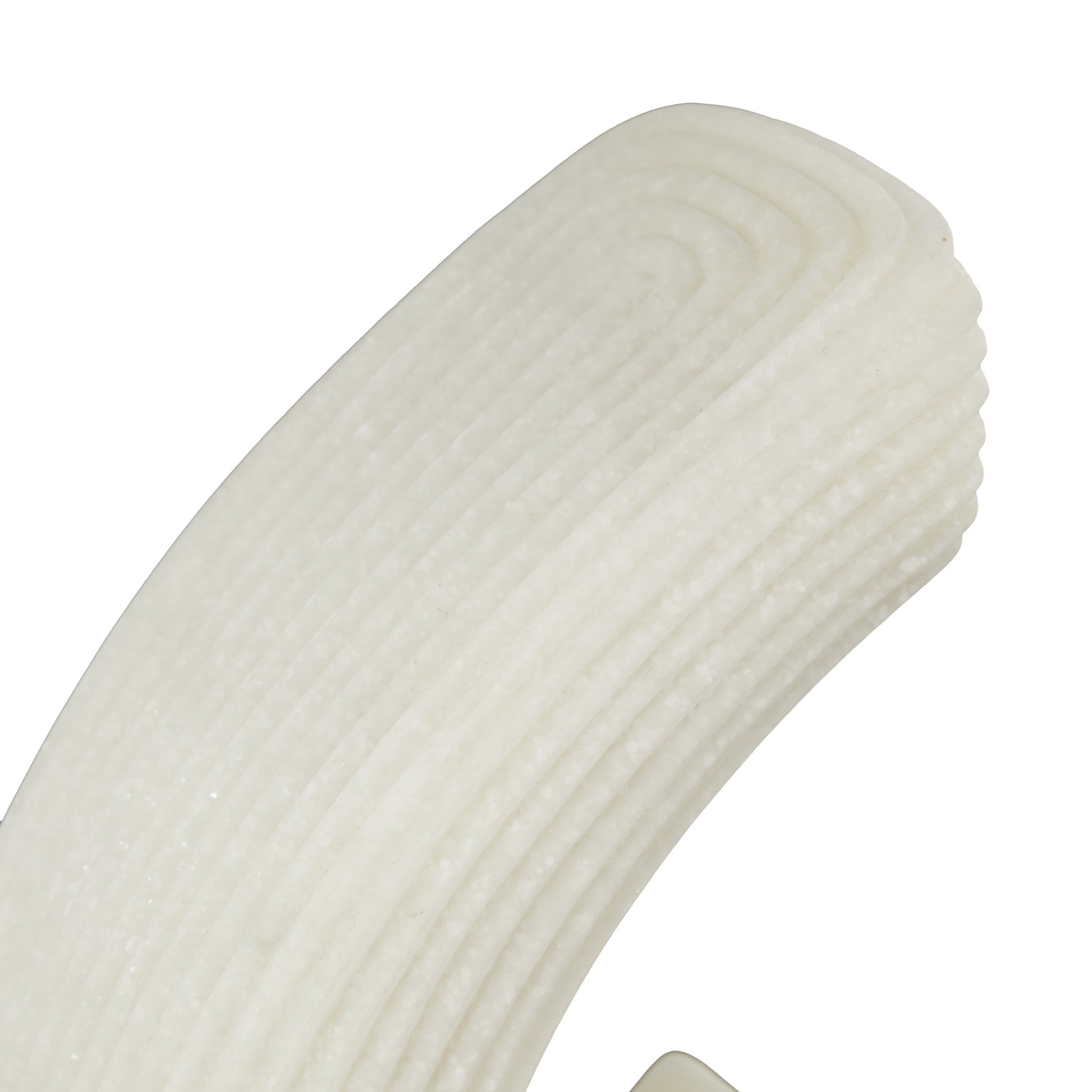 Set of 2 Geometric White Polystone Heart Inspired Decorative Bookends with Shimmer Details