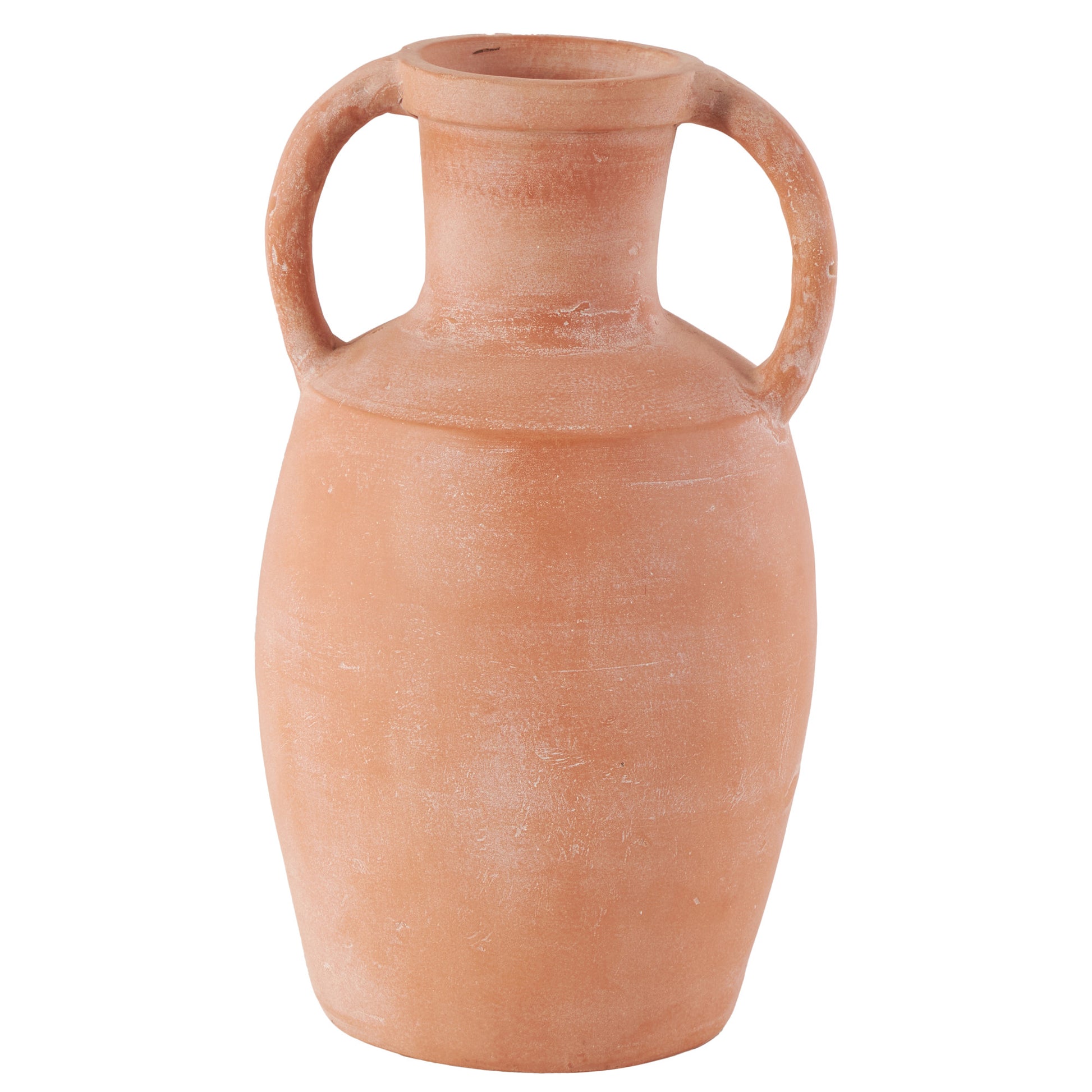 Pink Ceramic Terracotta Jug Decorative Vase with Handles