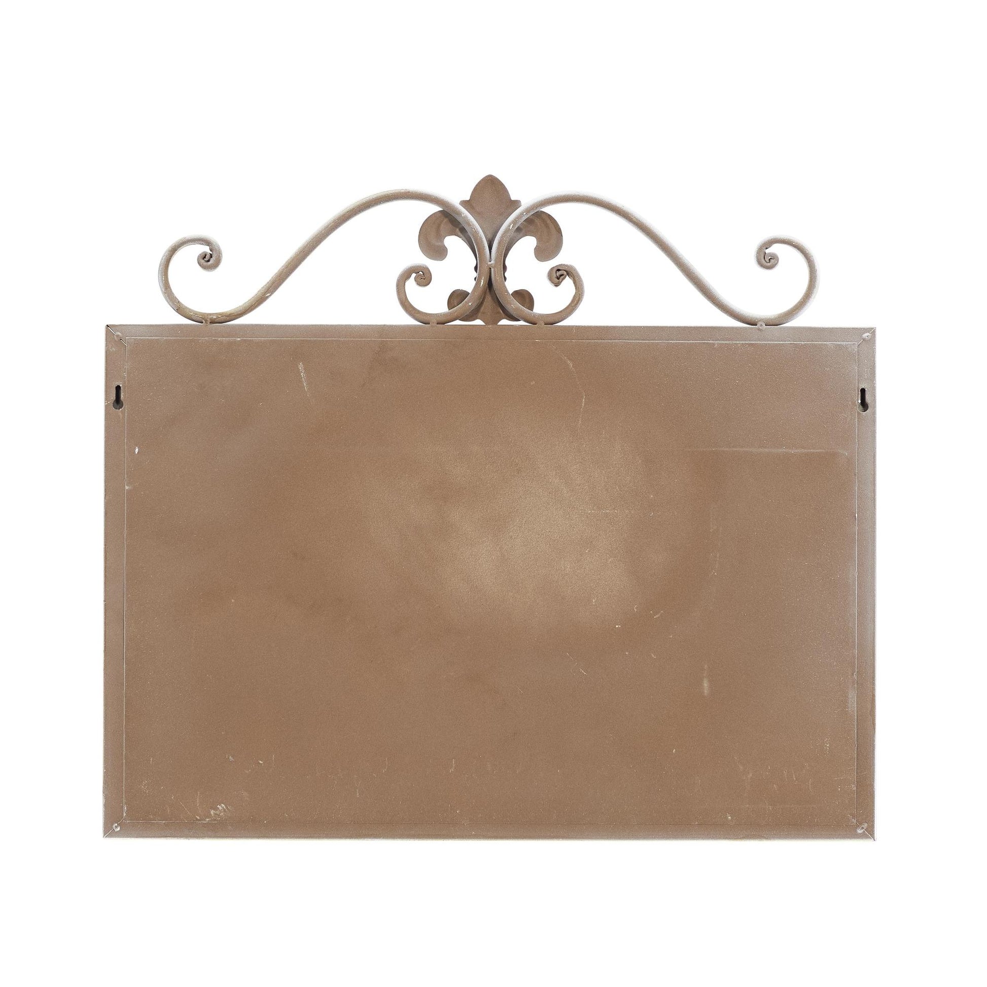 Sign White Metal Scroll Top Home Wall Decor with Chalkboard