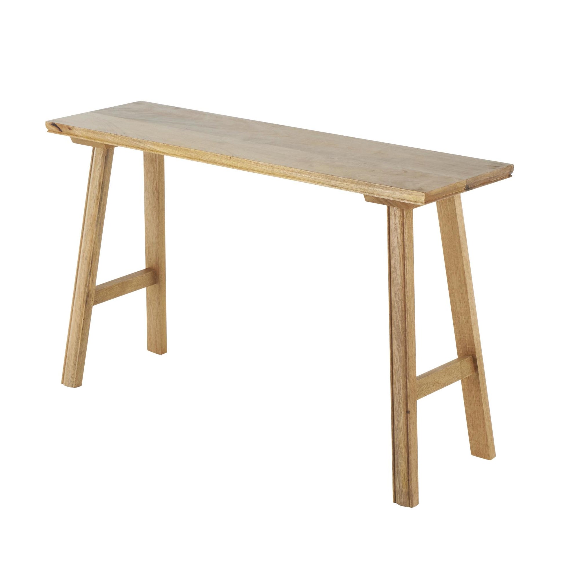 Brown Mango Wood Handmade Traditional Home Bench
