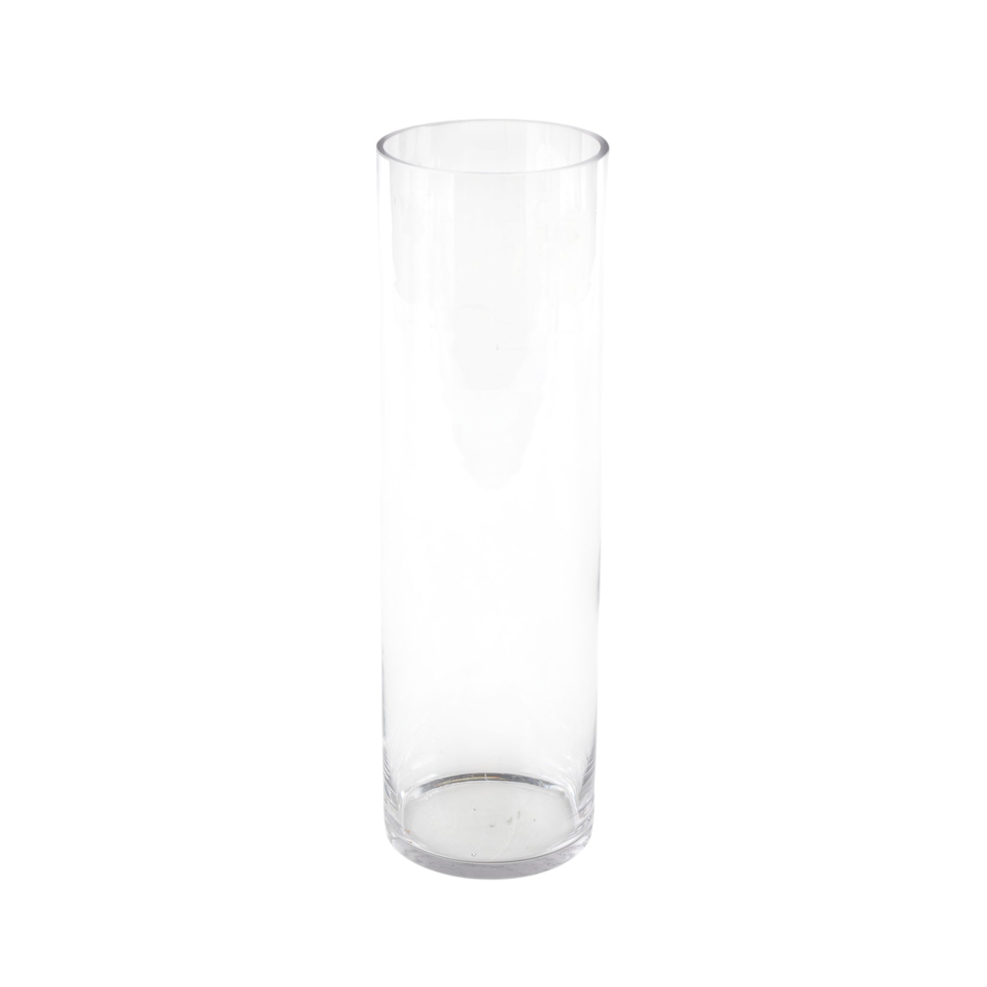 Clear Glass Tall Decorative Vase