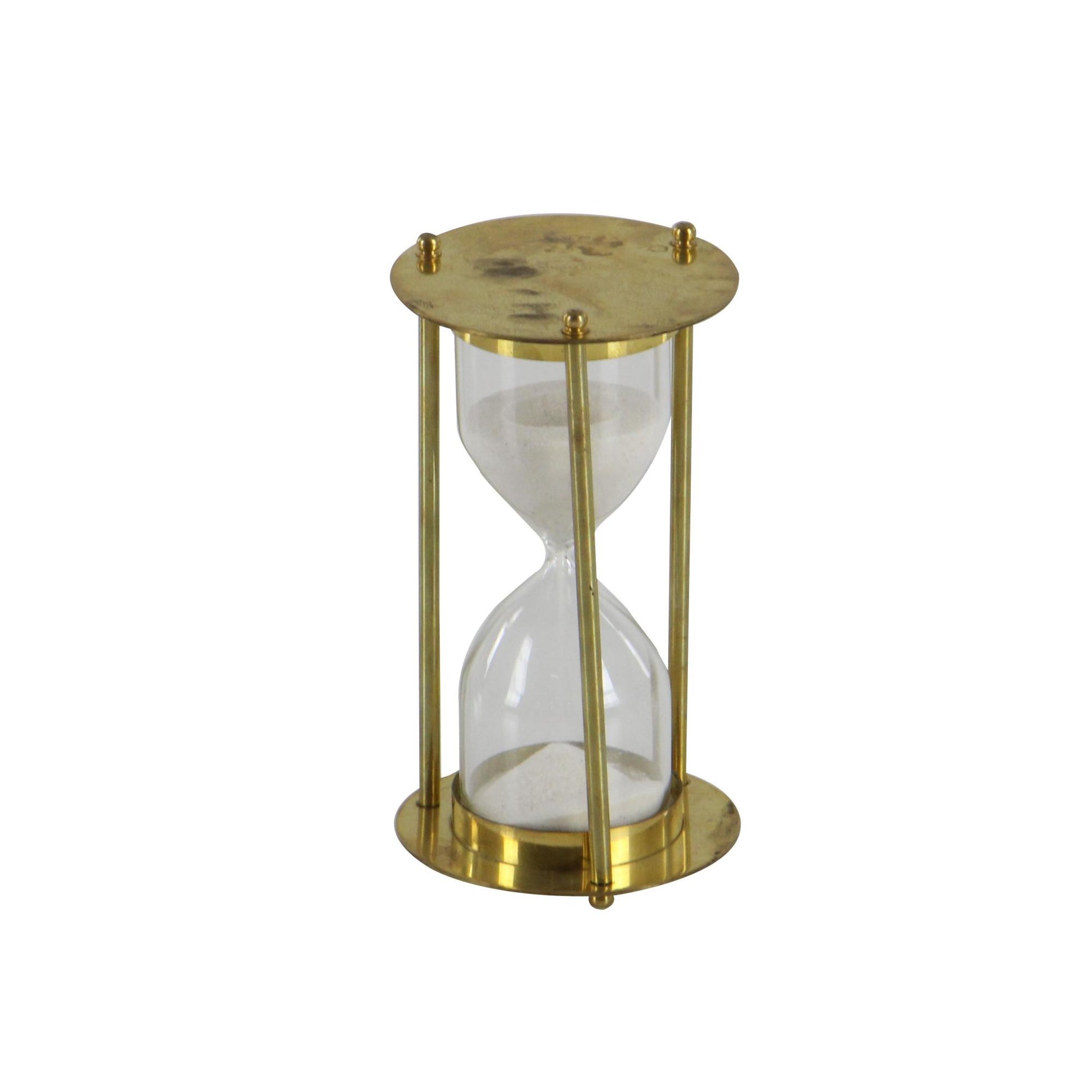 Gold Brass Metal Hourglass Sand Hourglass Timer