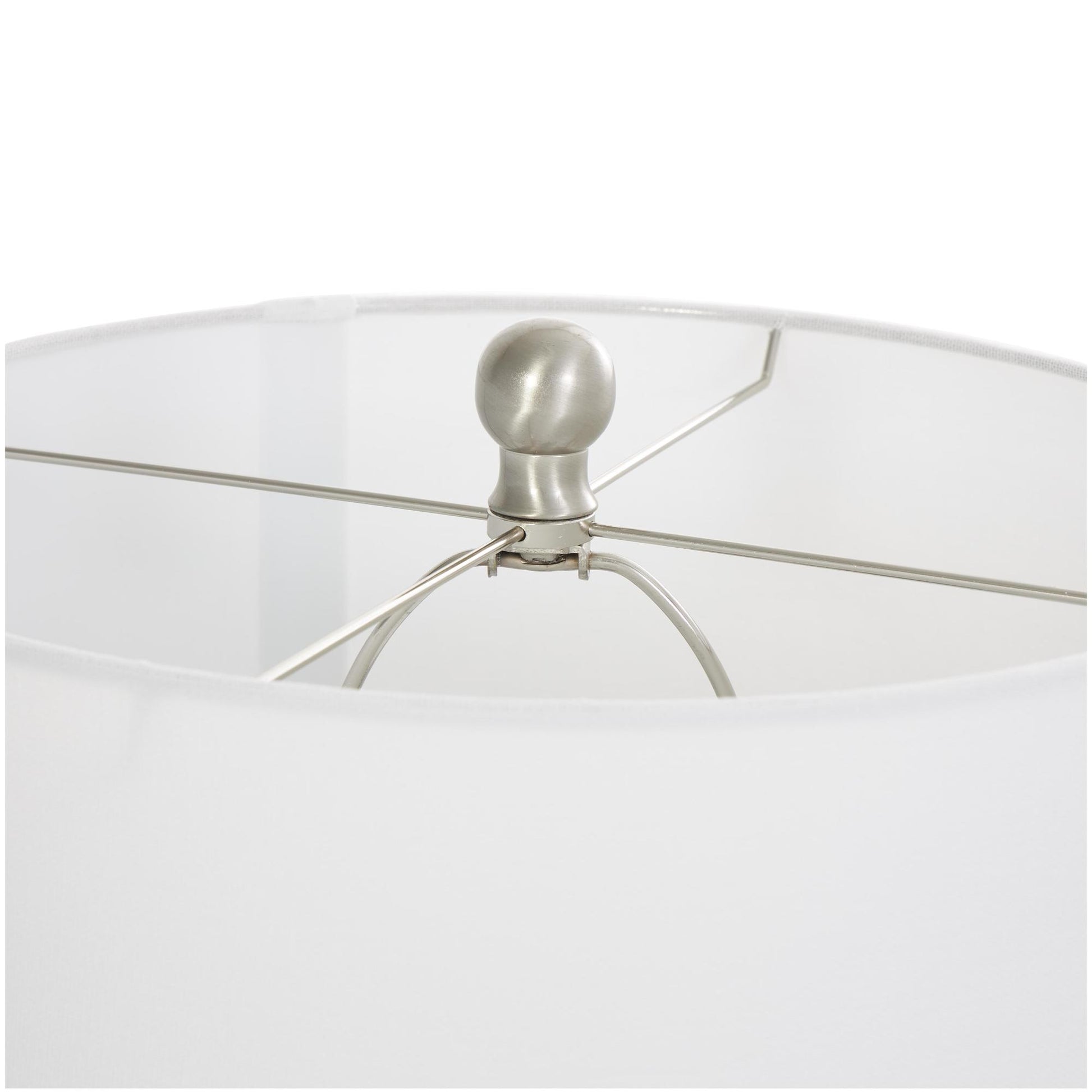 Abstract Blue Glass Striped Room Accent Lamp with Gold Base