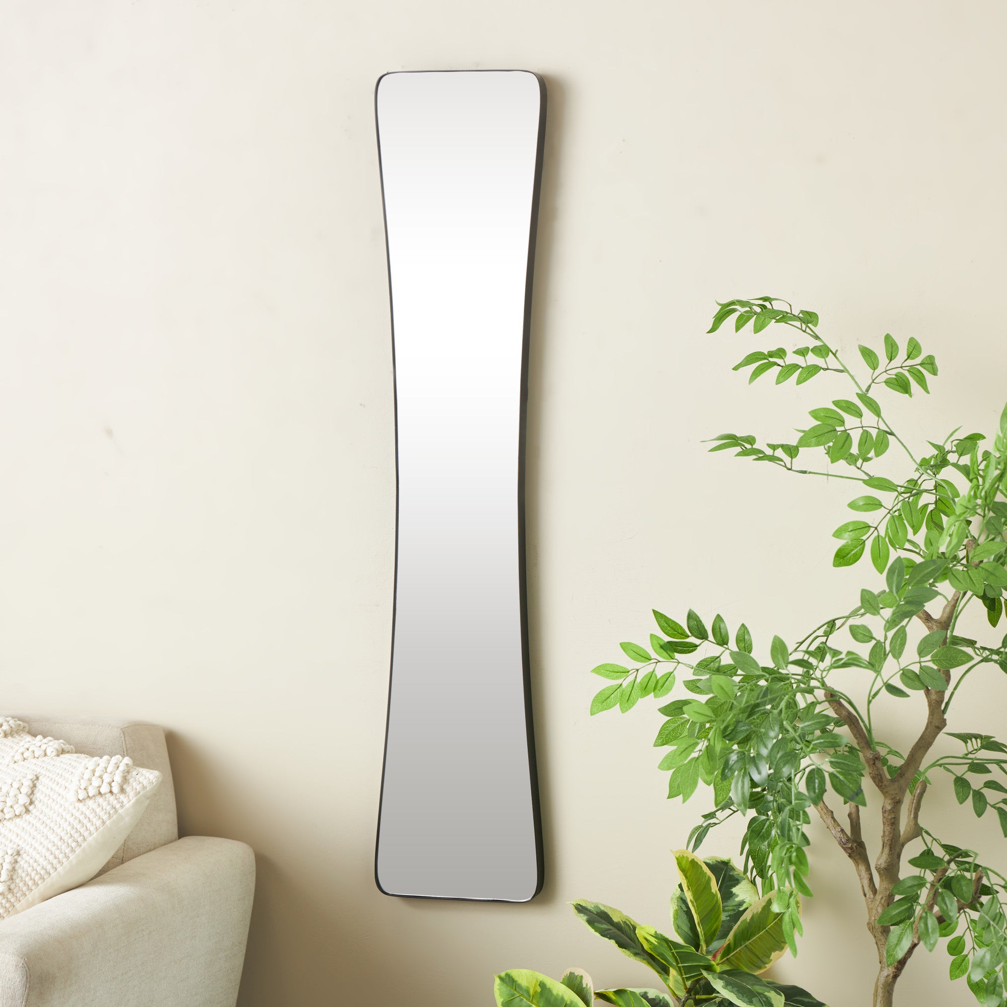 Metal Tall Abstract Room Wall Mirror