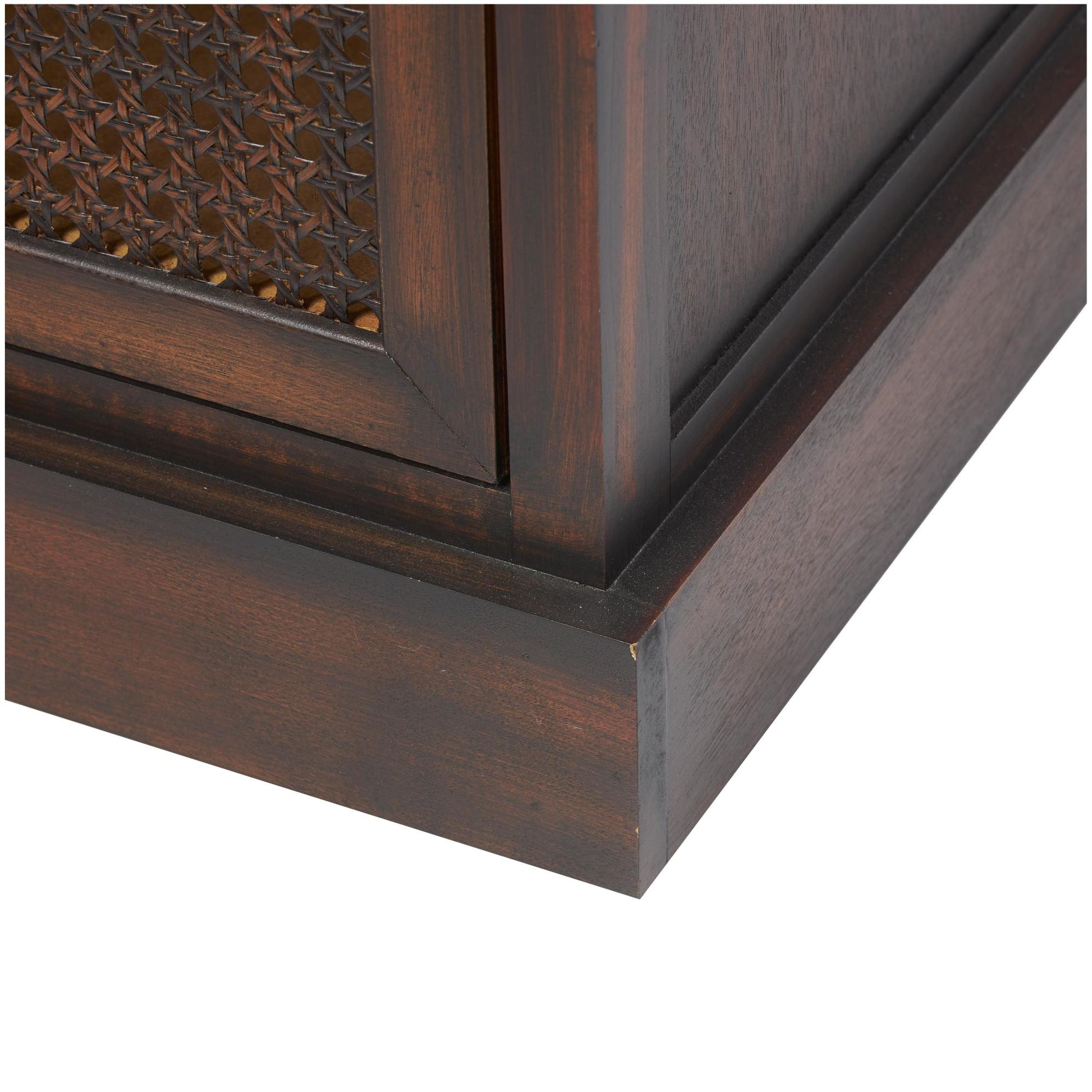 Brown Wood Room Storage Bench with Upholstered Seat