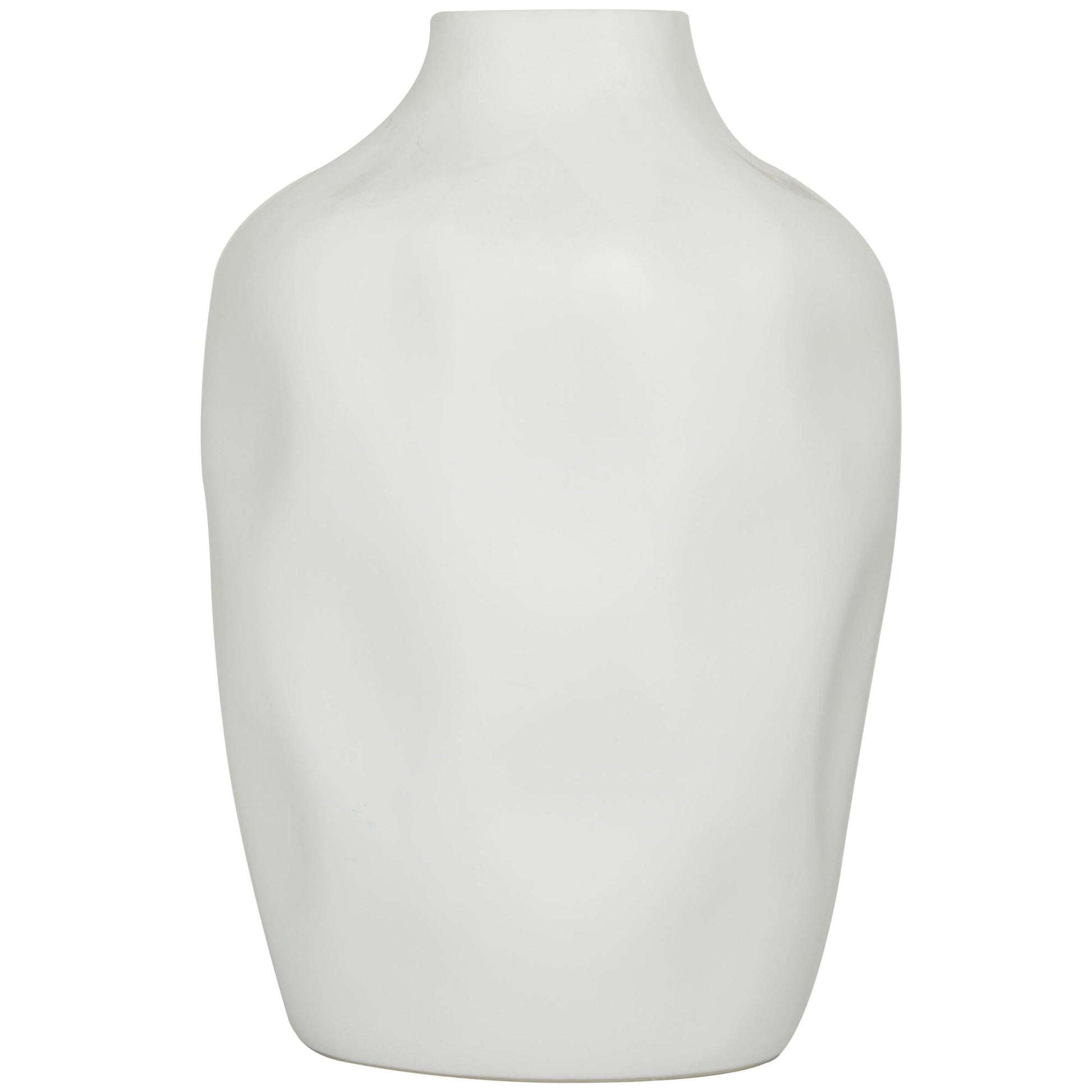 CosmoLiving by Cosmopolitan Abstract Ceramic Faceted Decorative Vase
