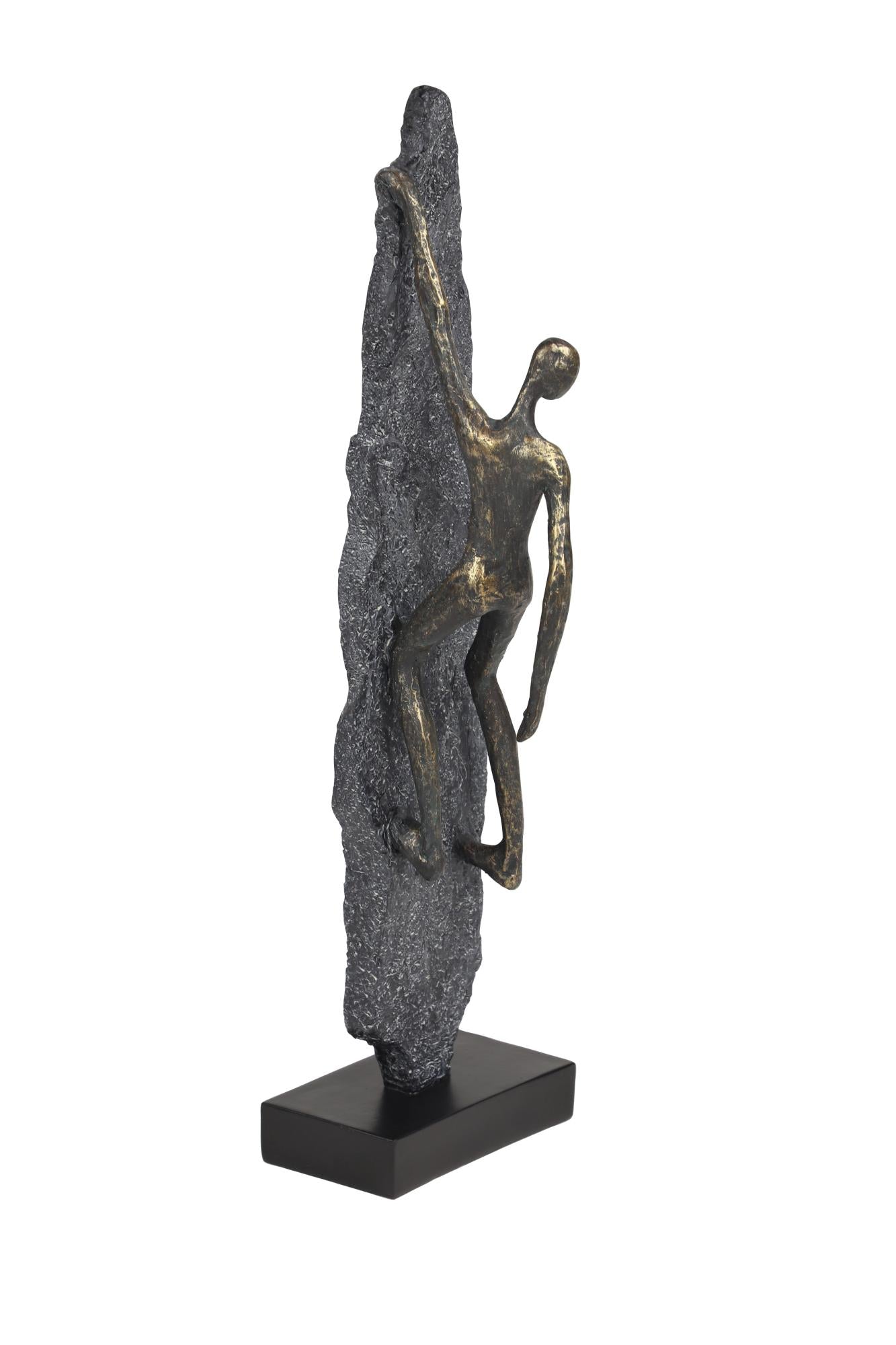 People Bronze Polystone Climbing Decorative Sculpture
