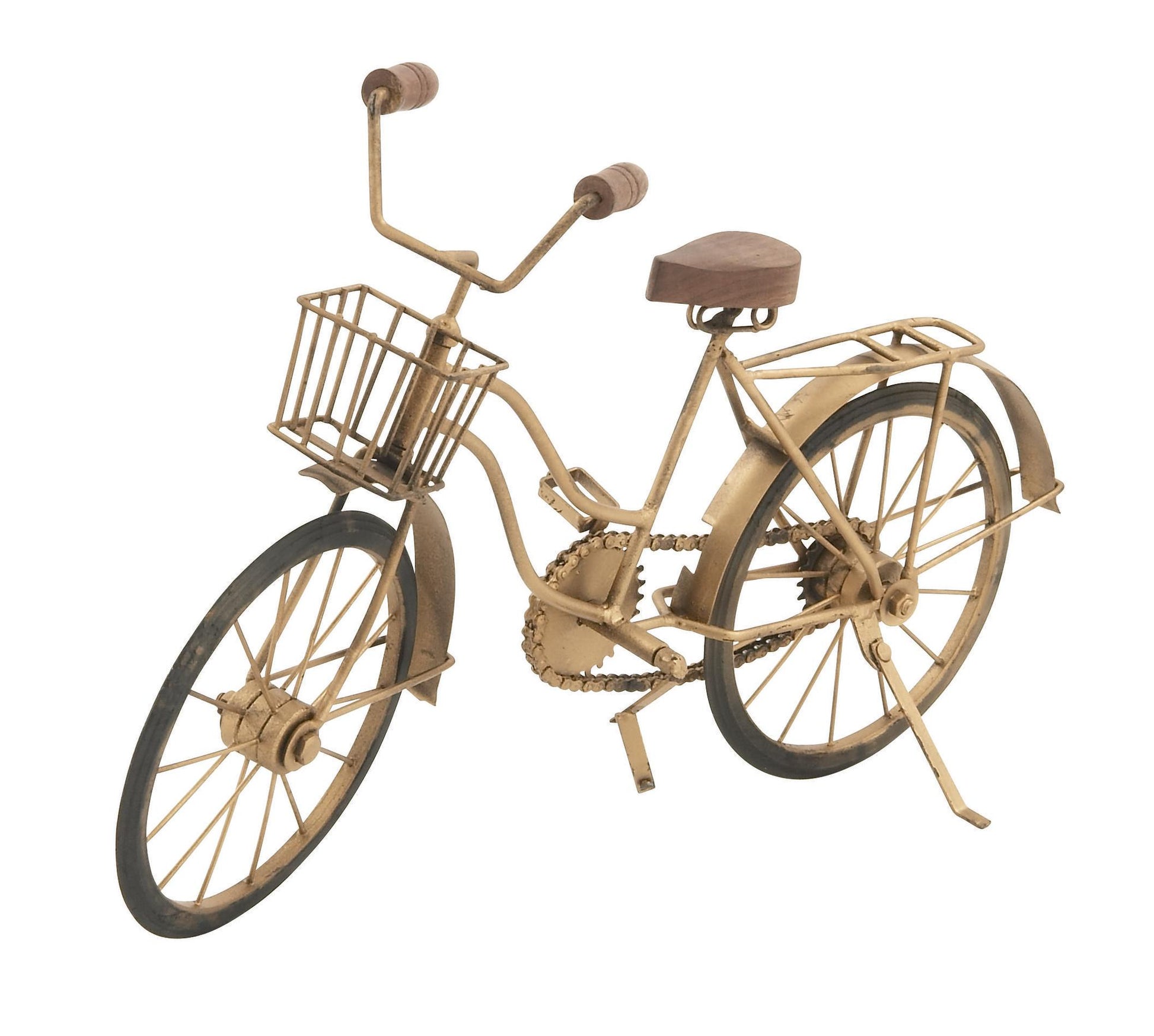 Bike Brown Metal Decorative Sculpture