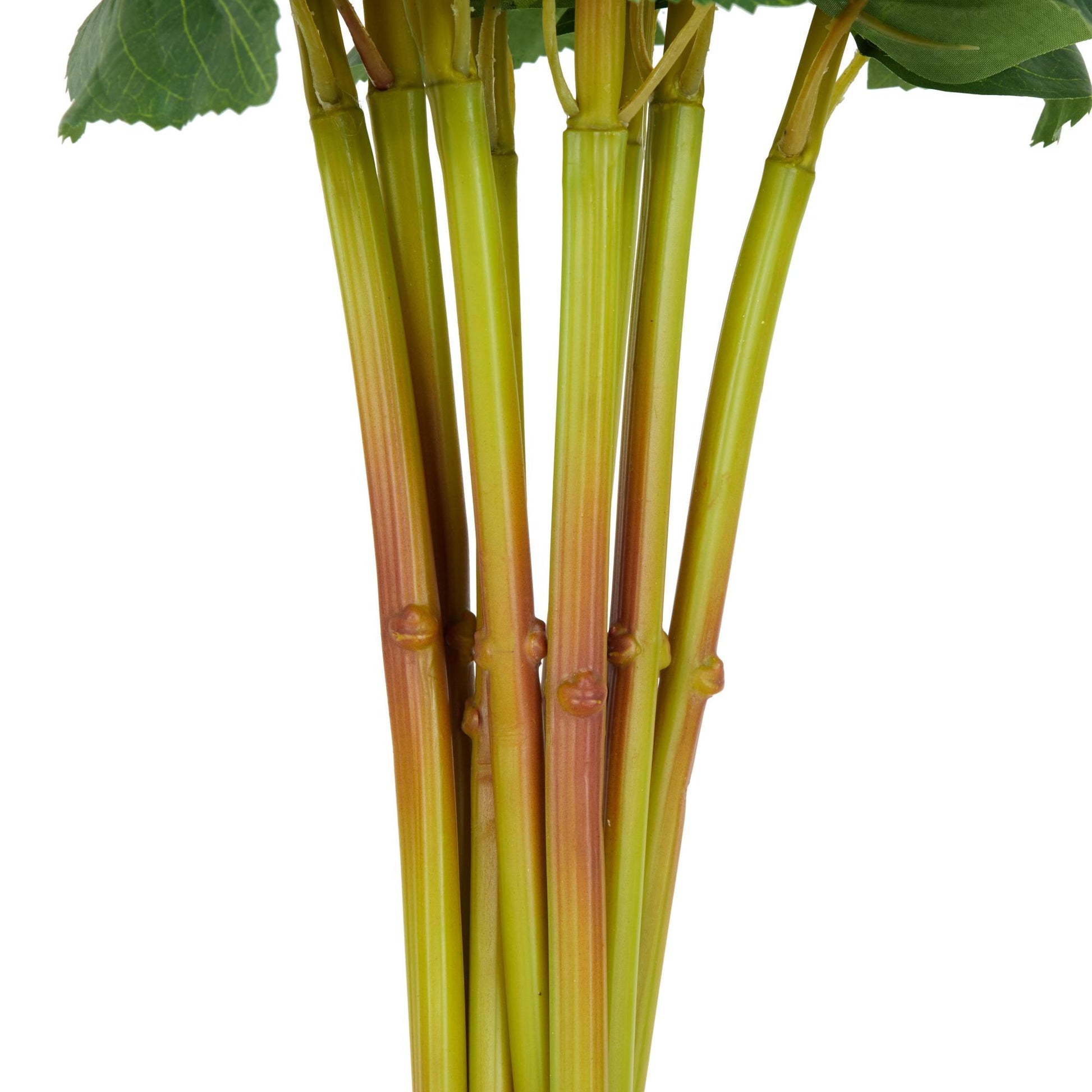 Set of 8 Hydrangea Faux Foliage Tall Indoor Outdoor Artificial Flower Stem