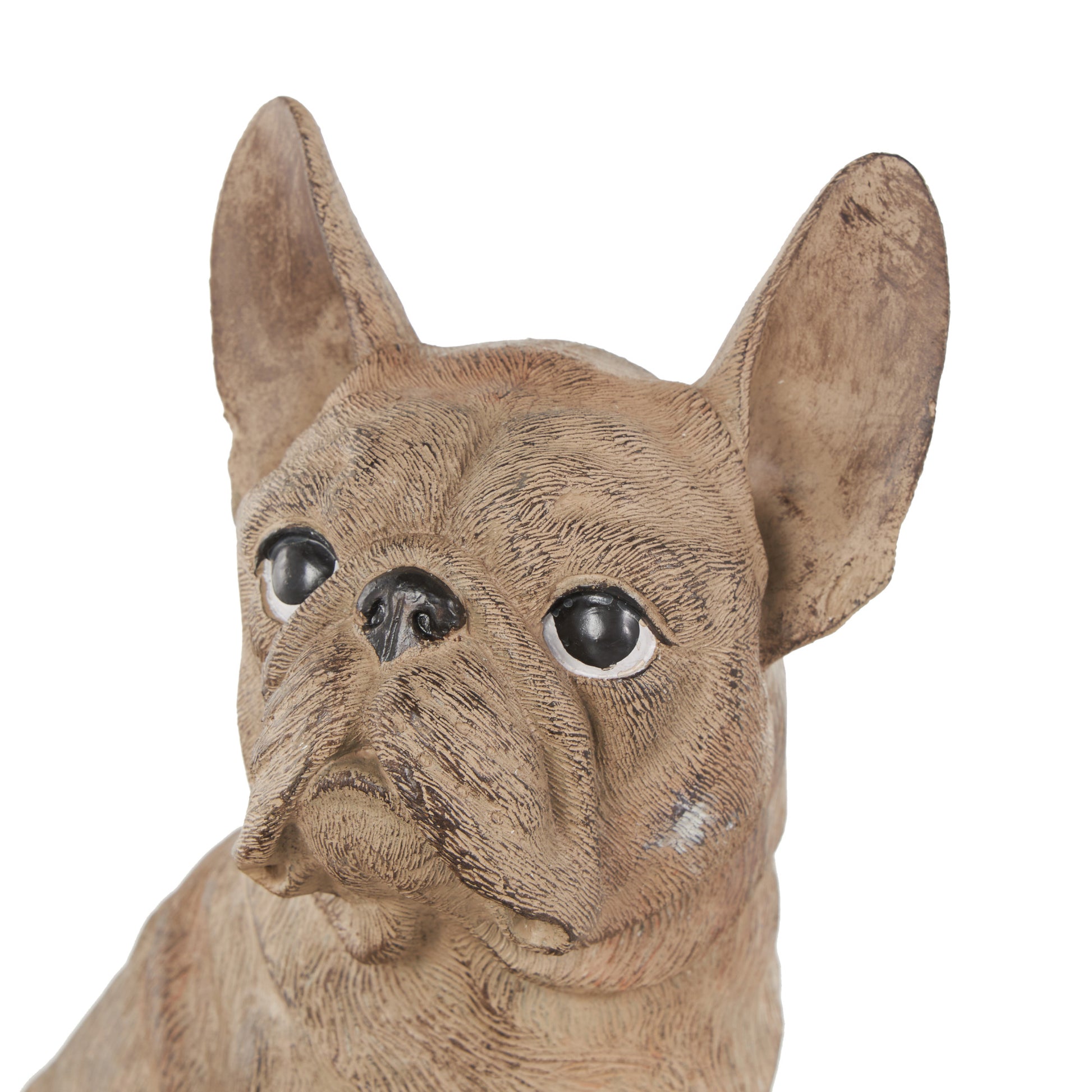 Dog Brown Resin Textured Indoor Outdoor Planter with Antique Pot