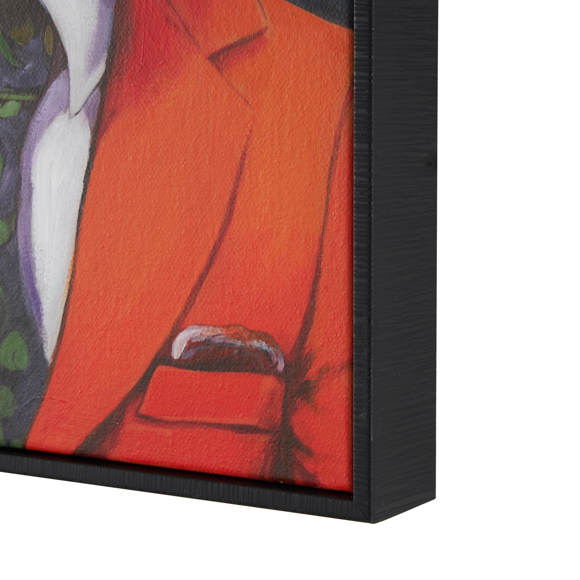 Set of 2 Monkey Multi Colored Canvas Business Living Room Framed Wall Art with Cigar and Headphones