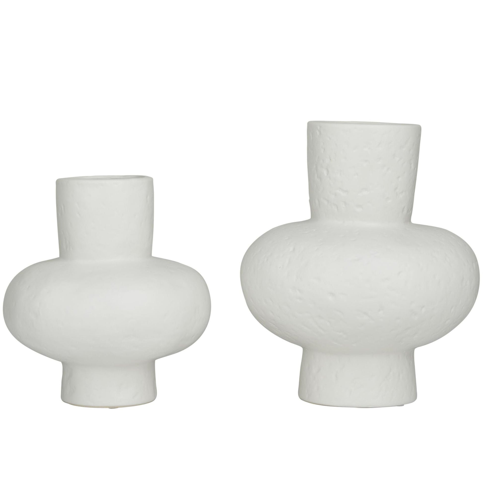 CosmoLiving by Cosmopolitan Set of 2 Ceramic Gourd Style Decorative Vase