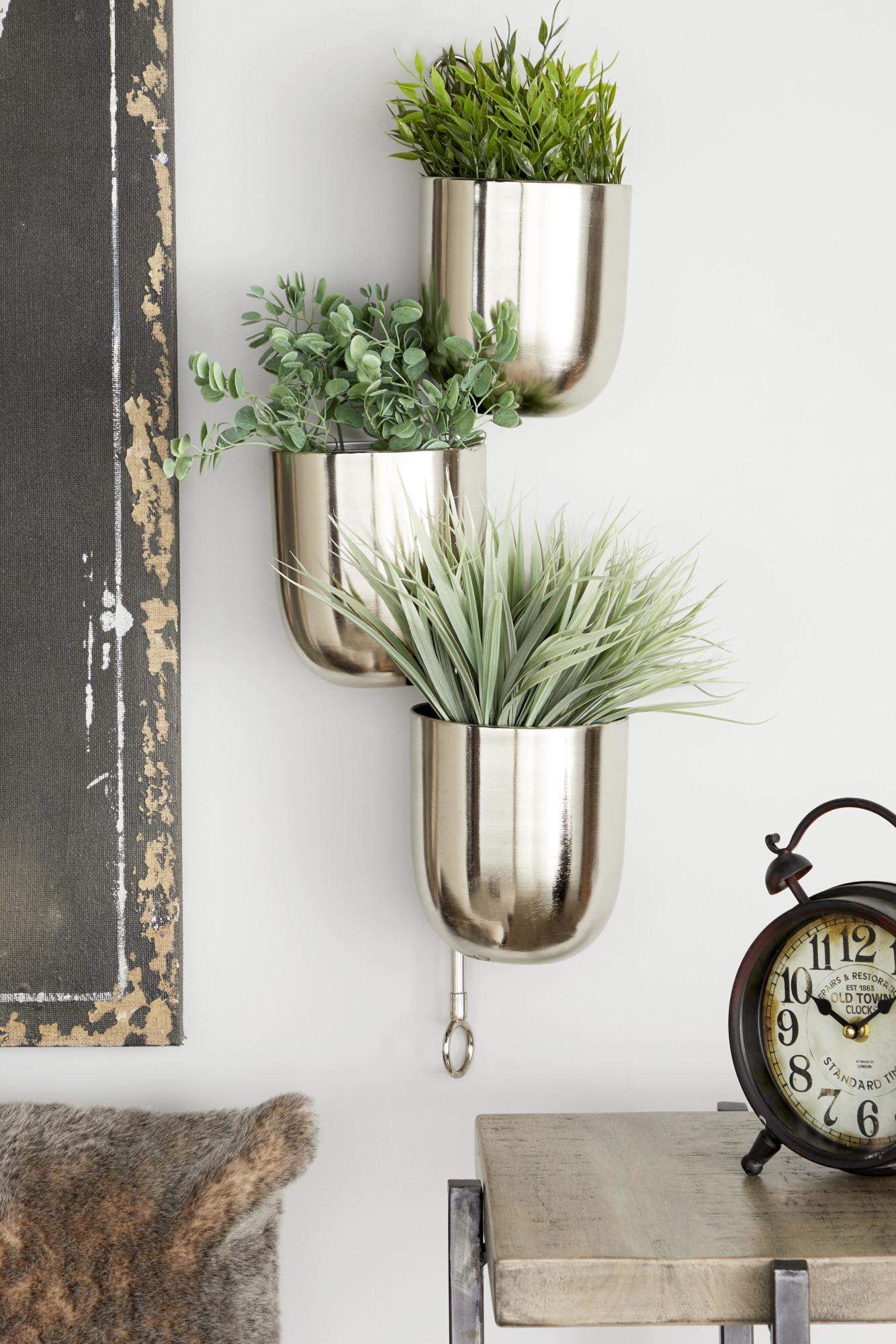 Metal Layered Indoor Outdoor Wall Planter