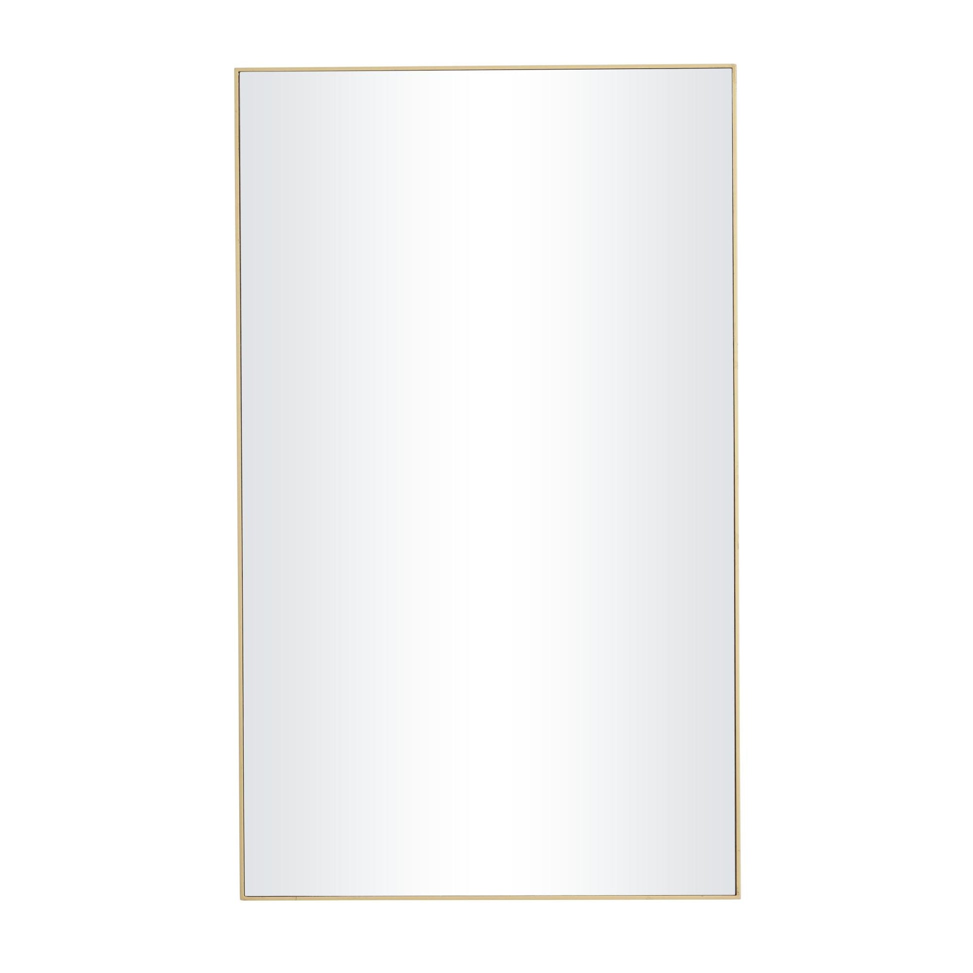 Wooden Room Wall Mirror with Thin Frame