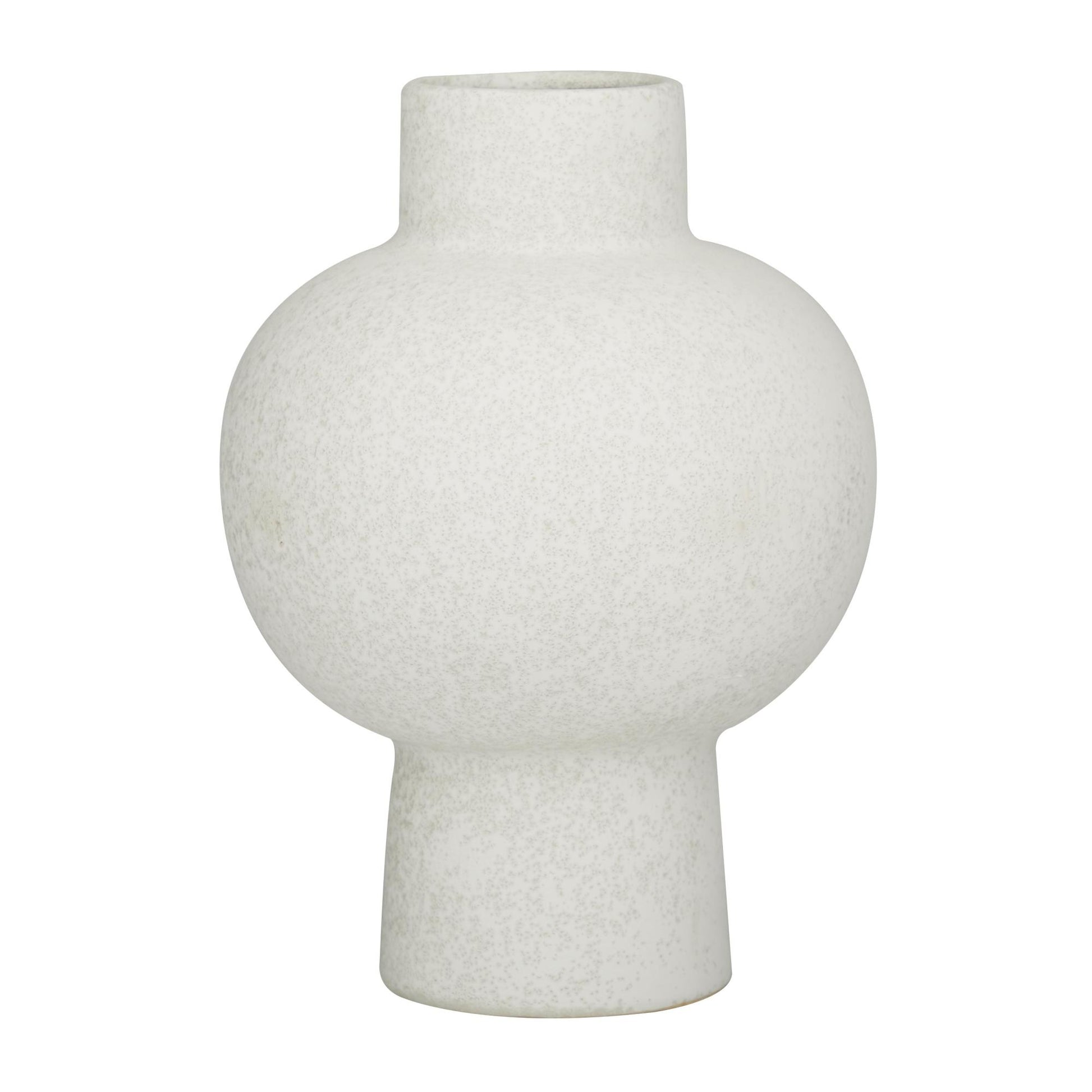 CosmoLiving by Cosmopolitan White Ceramic Handmade Decorative Vase