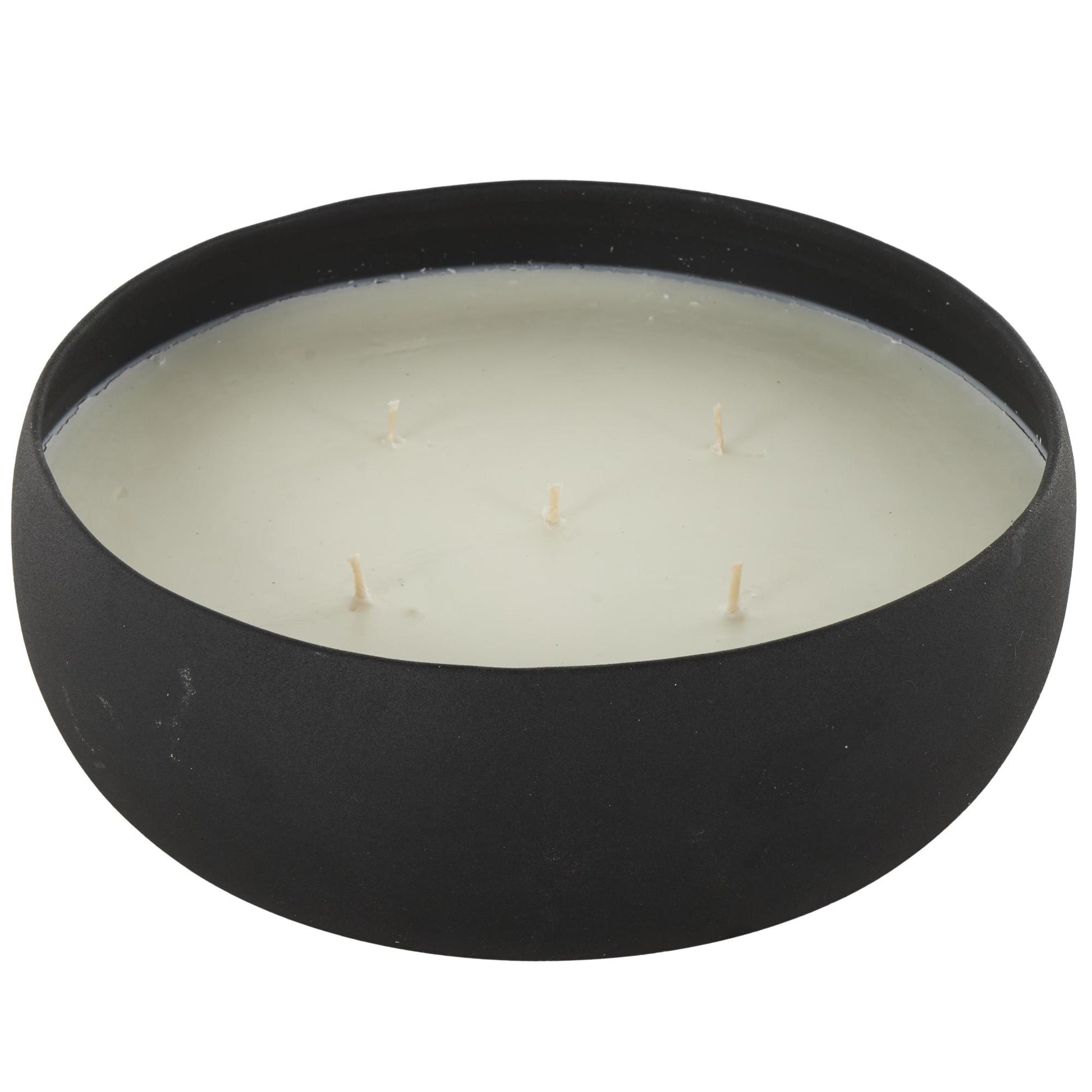 Metal Pink Blush & Poppy Scented Textured 63oz 5 Wick Decorative Candle with White Wax