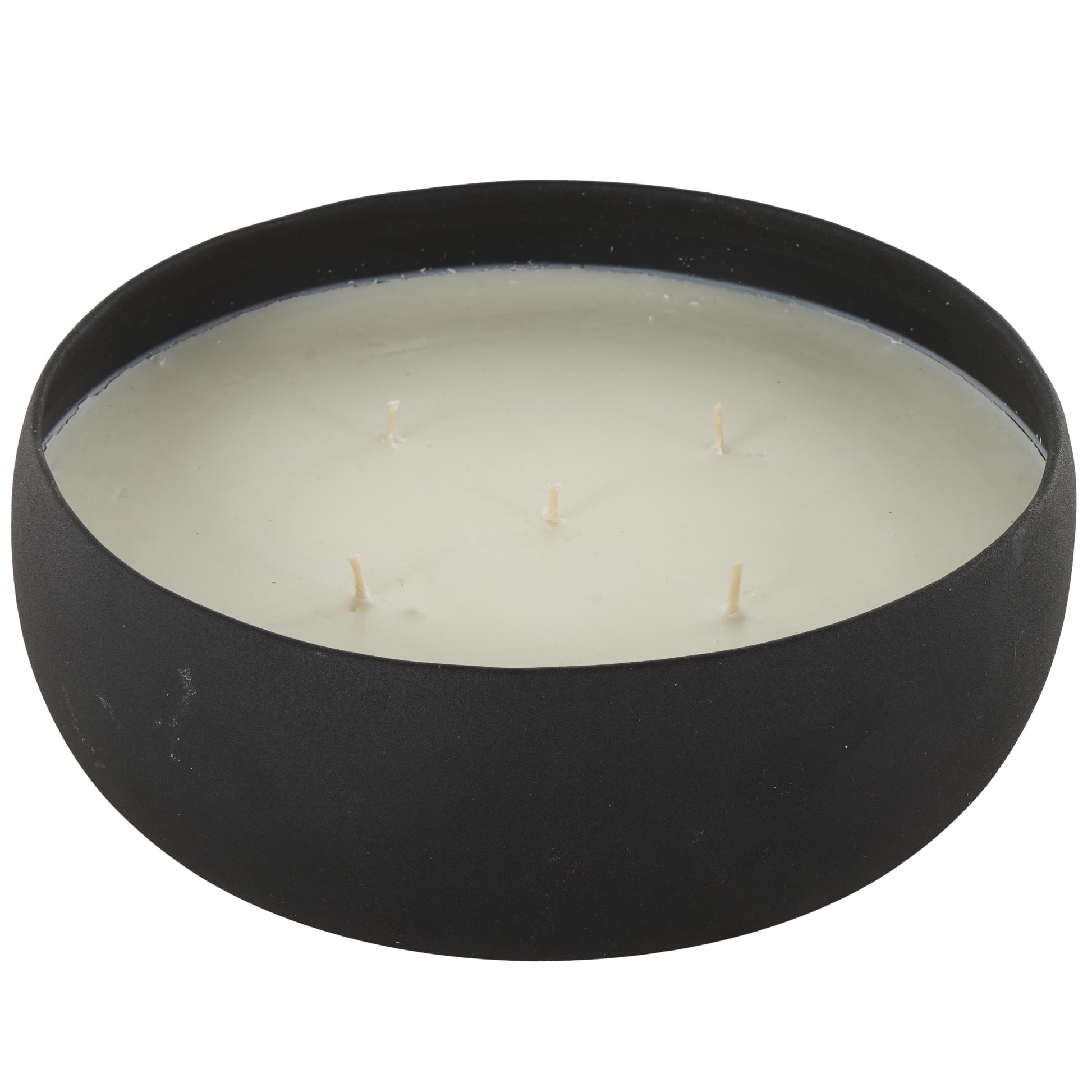 Metal Pink Blush & Poppy Scented Textured 63oz 5 Wick Decorative Candle with White Wax