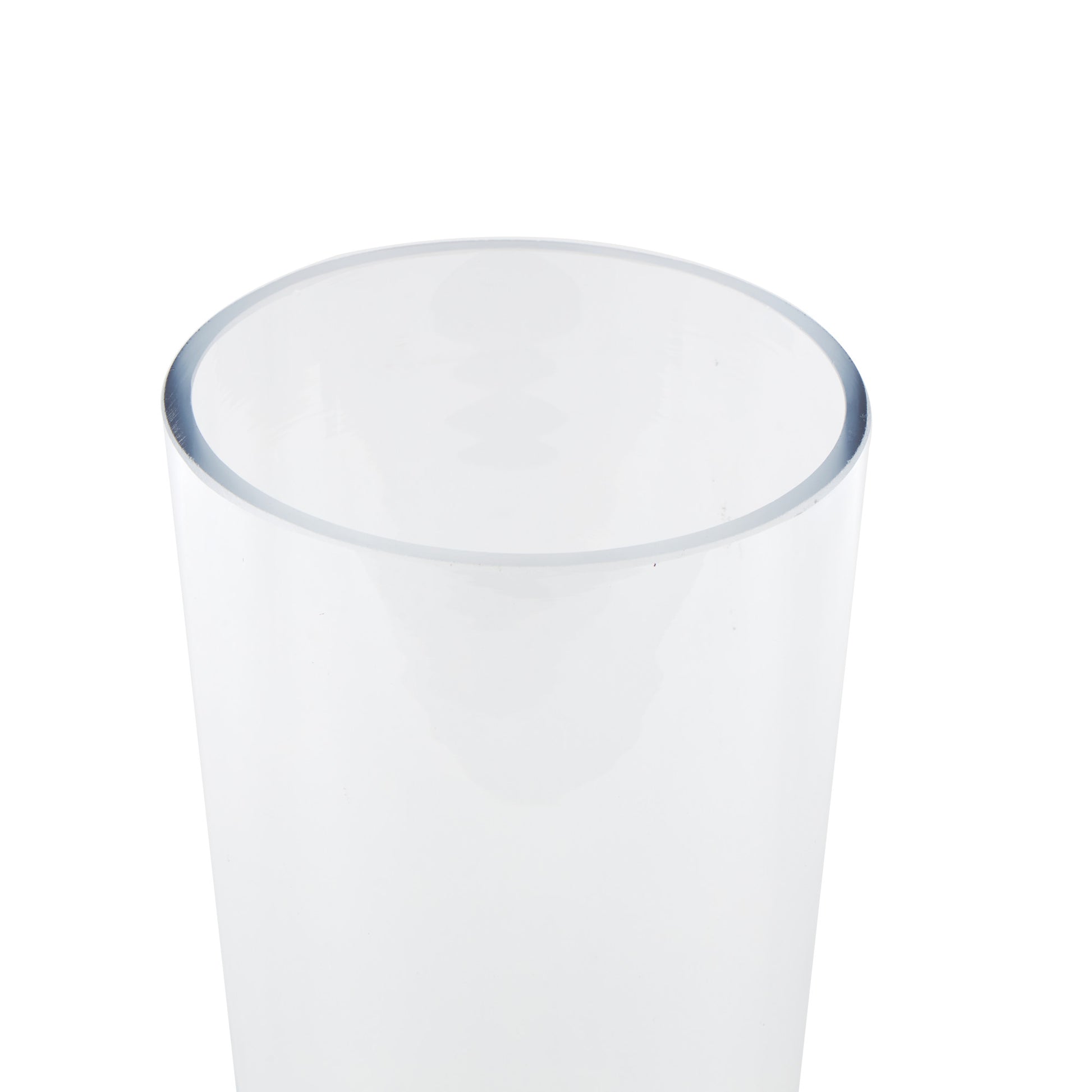 Clear Glass Tall Decorative Vase