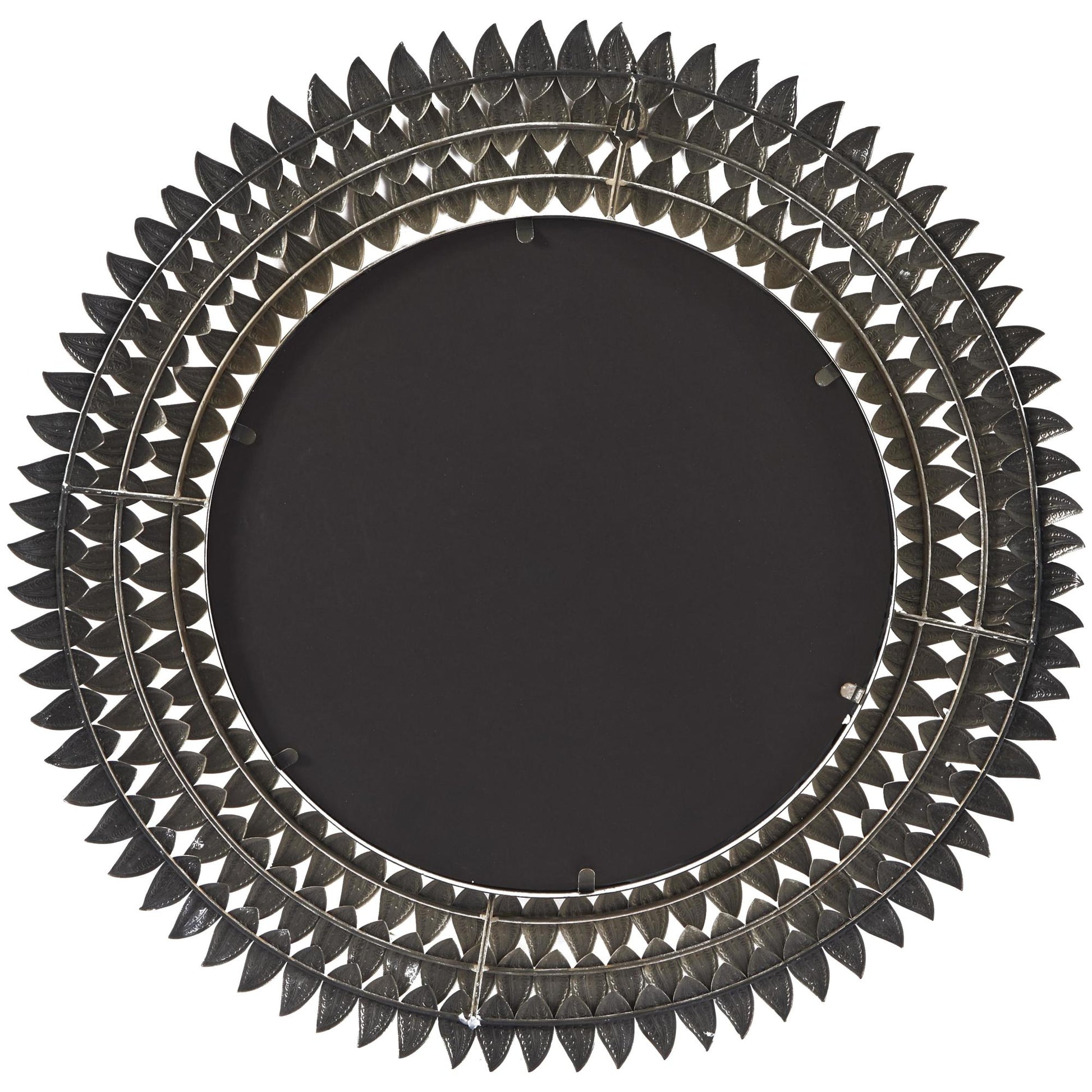 Leaf Gold Metal Radial Room Wall Mirror