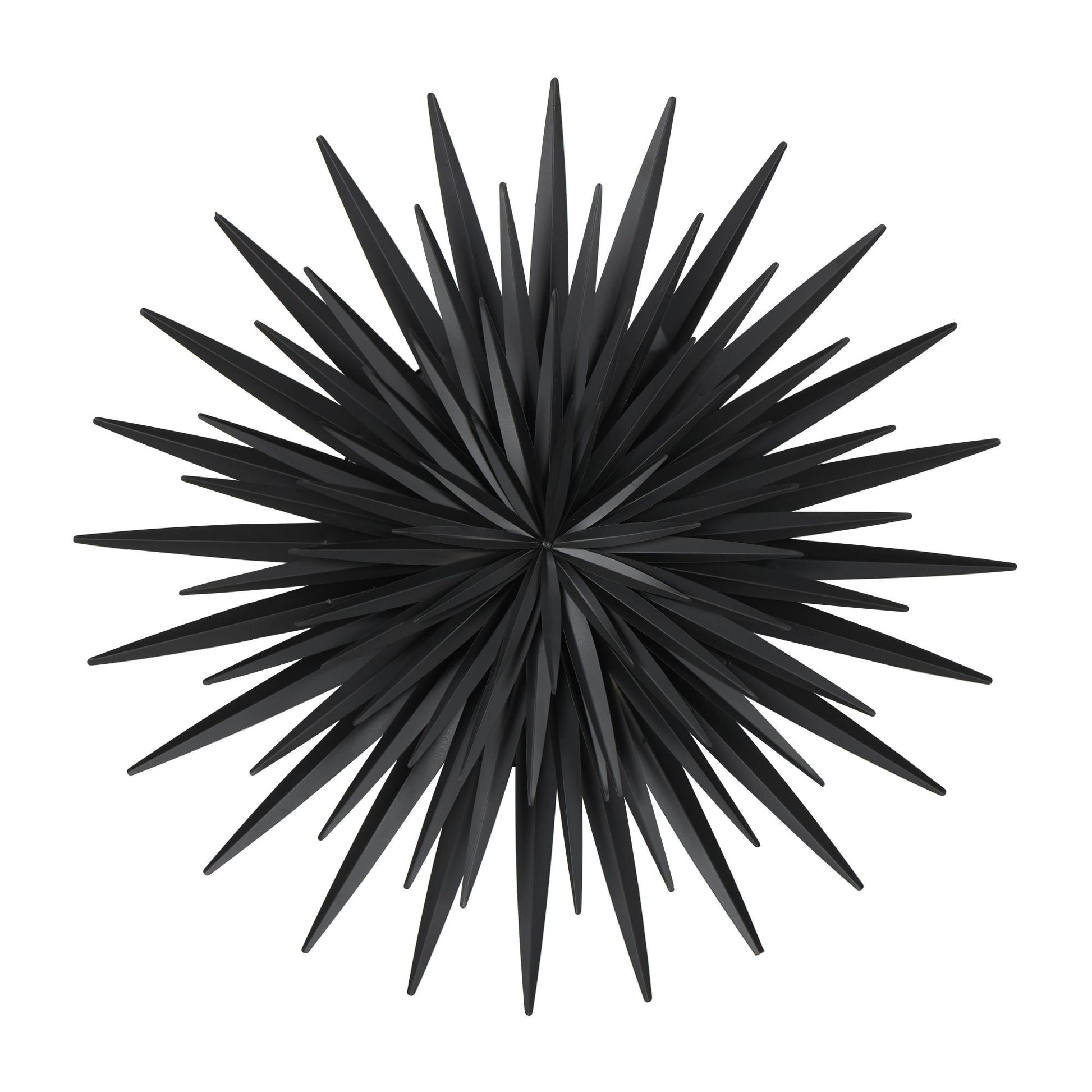 Sunburst Black Metal Large Layered 3D Home Wall Decor