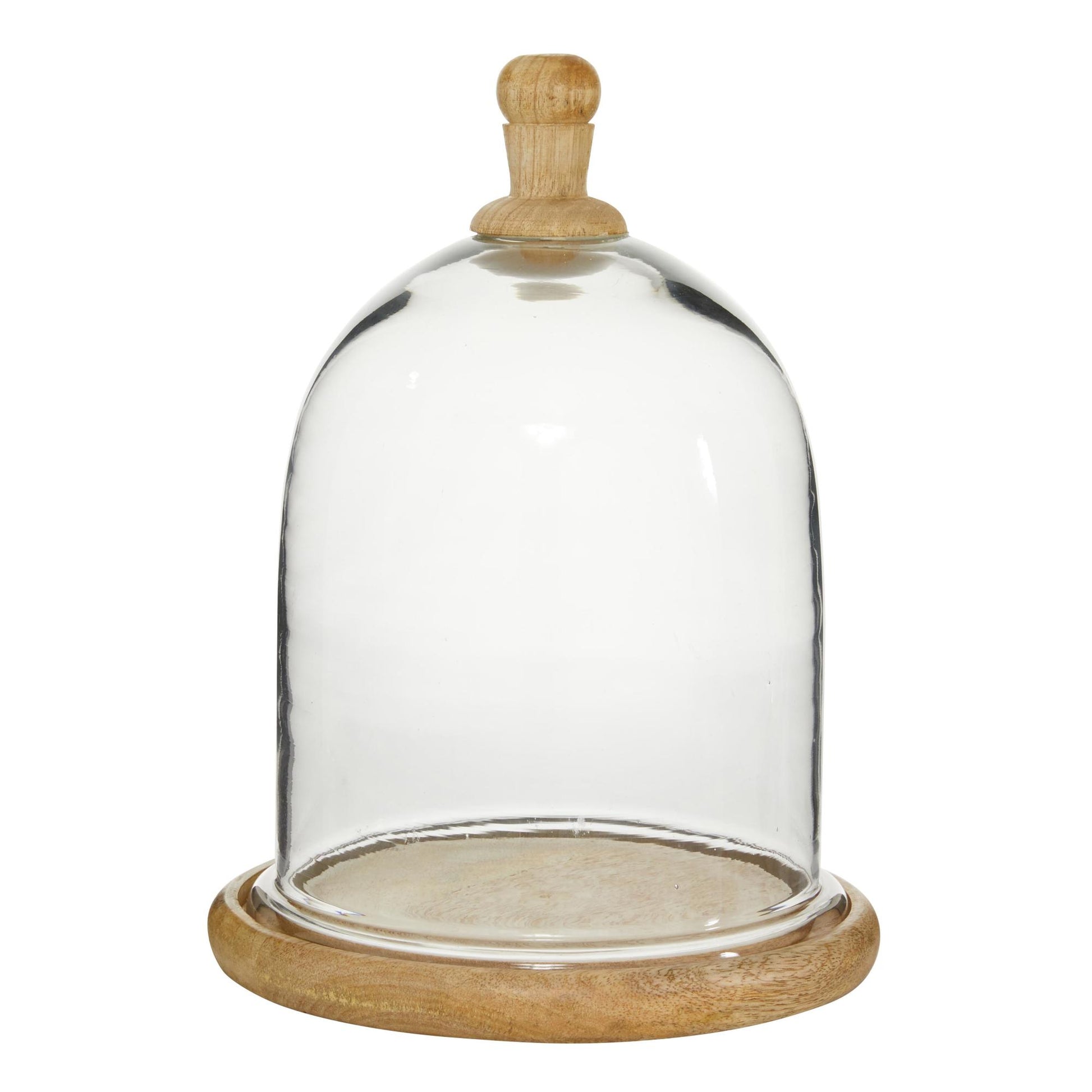 Brown Glass Decorative Cake Stand with Glass Lid