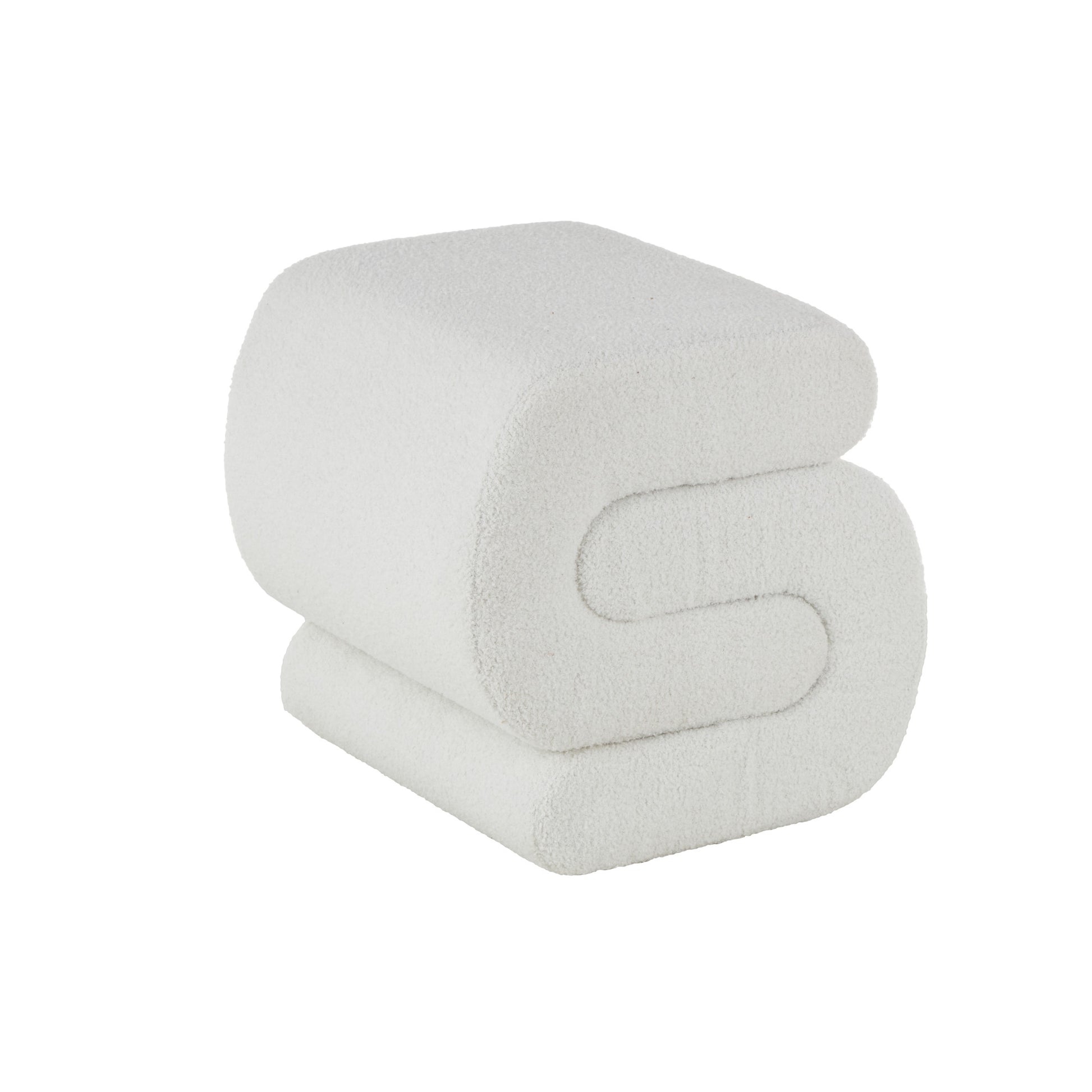 Polyester S- Shaped Room Ottoman with Connected Arches