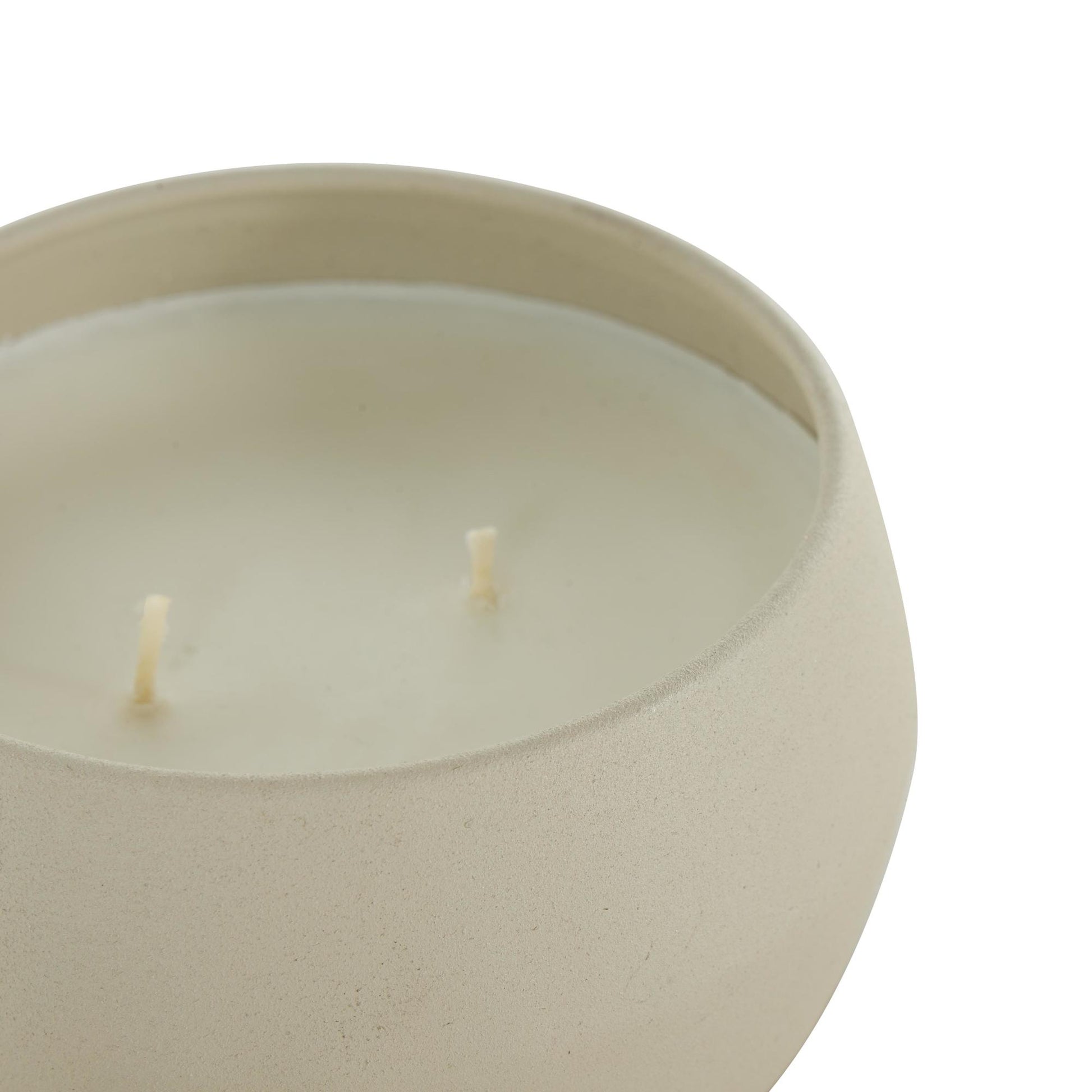 Set of 2 Metal Apple Cinnamon / Creamy Vanilla Swirl Scented Textured 9oz 2 Wick Decorative Candle with White Wax