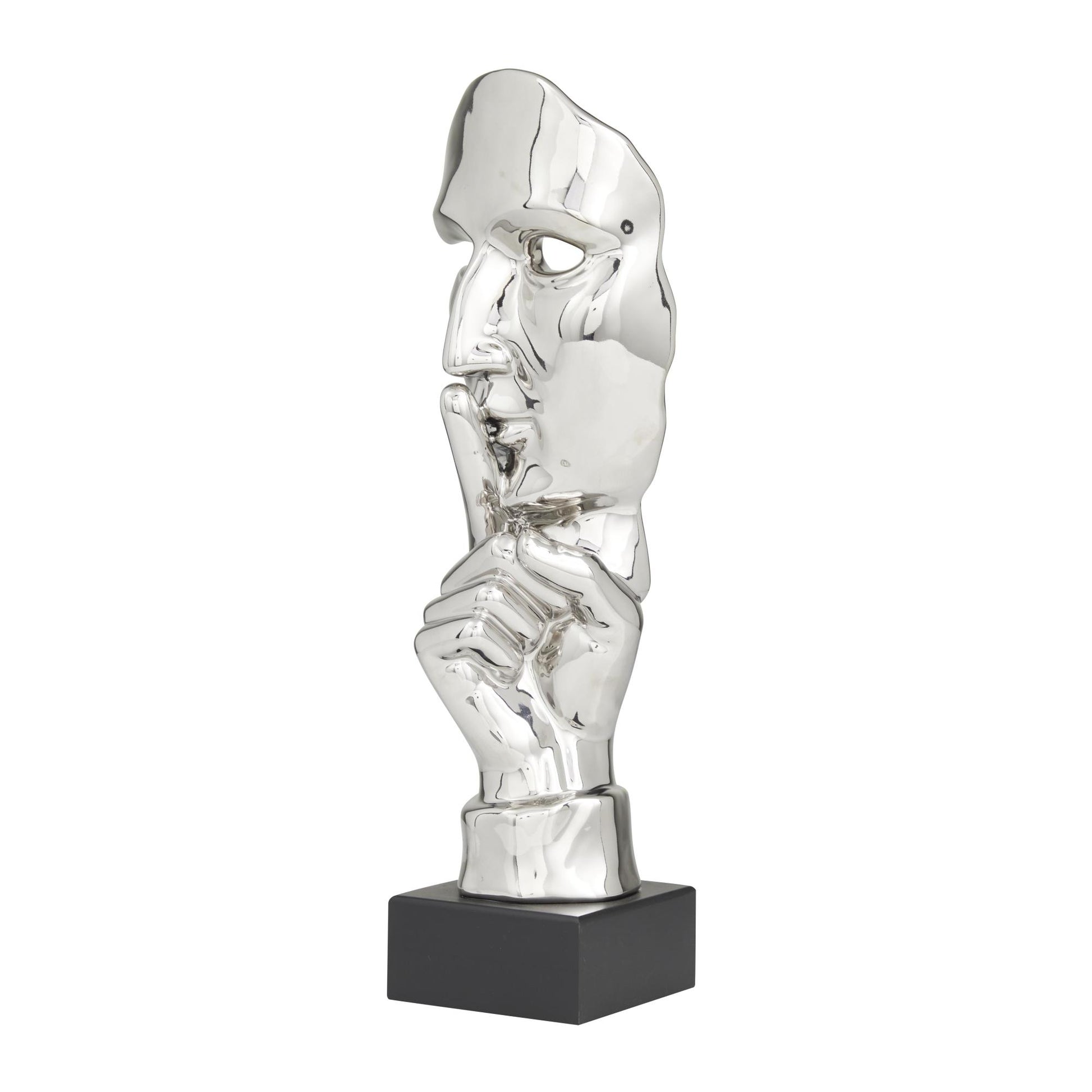 Mask Porcelain Ceramic Quiet Gesture Decorative Sculpture
