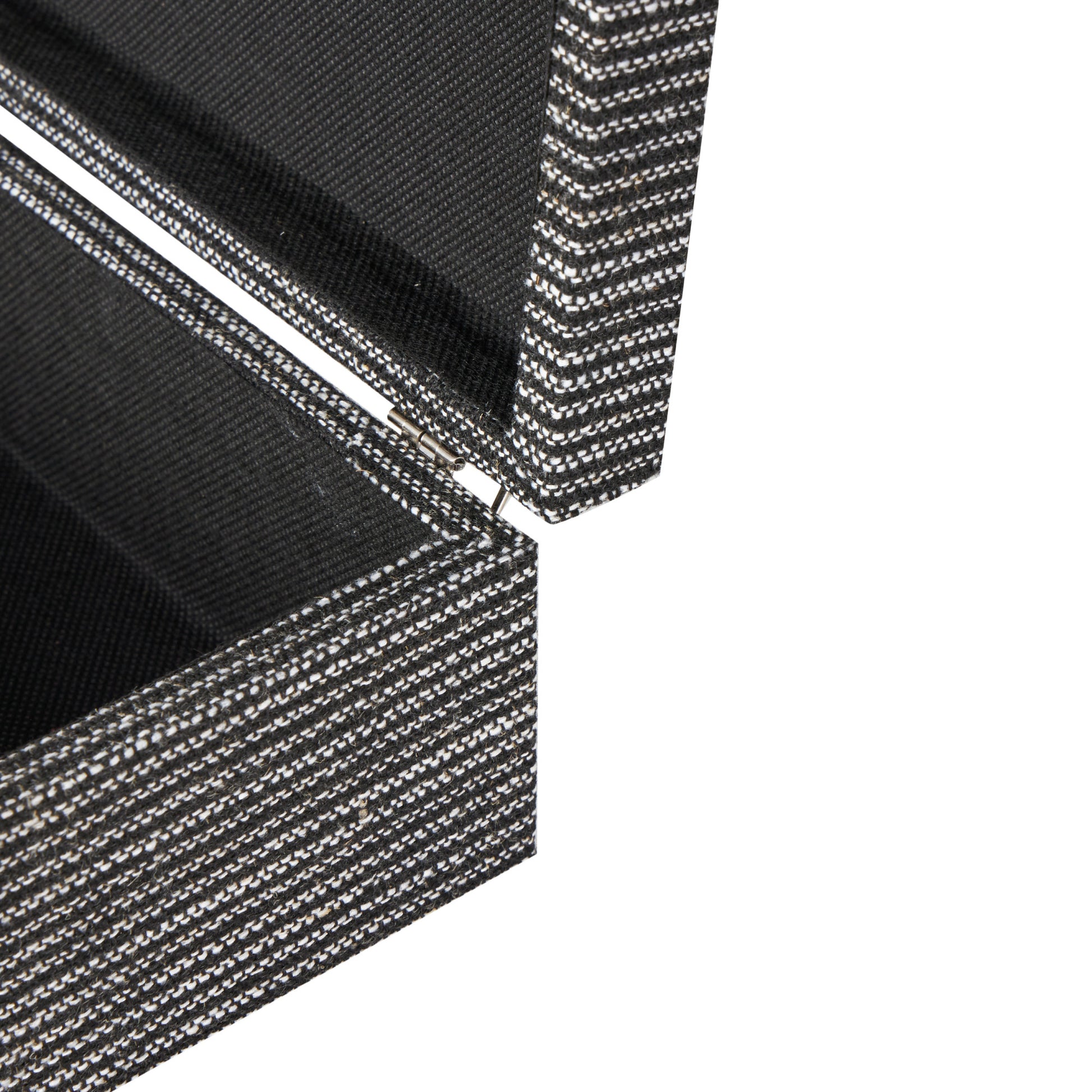 Set of 4 Fabric Handmade Storage Decorative Box with Silver Latches Set of 4 10", 9", 8", 6"H