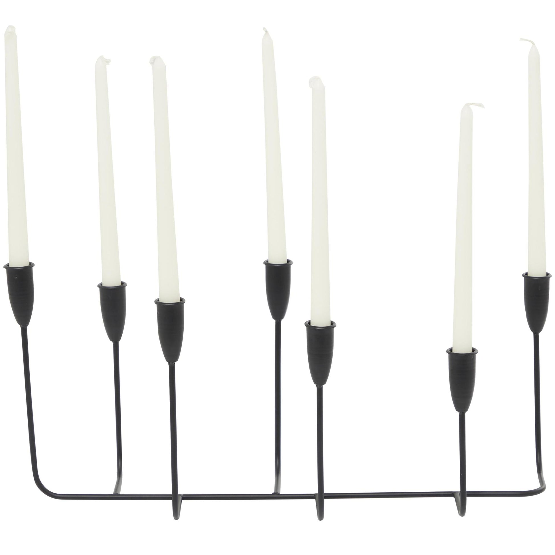 CosmoLiving by Cosmopolitan Metal Long Tapered 7 Holder Decorative Candelabra