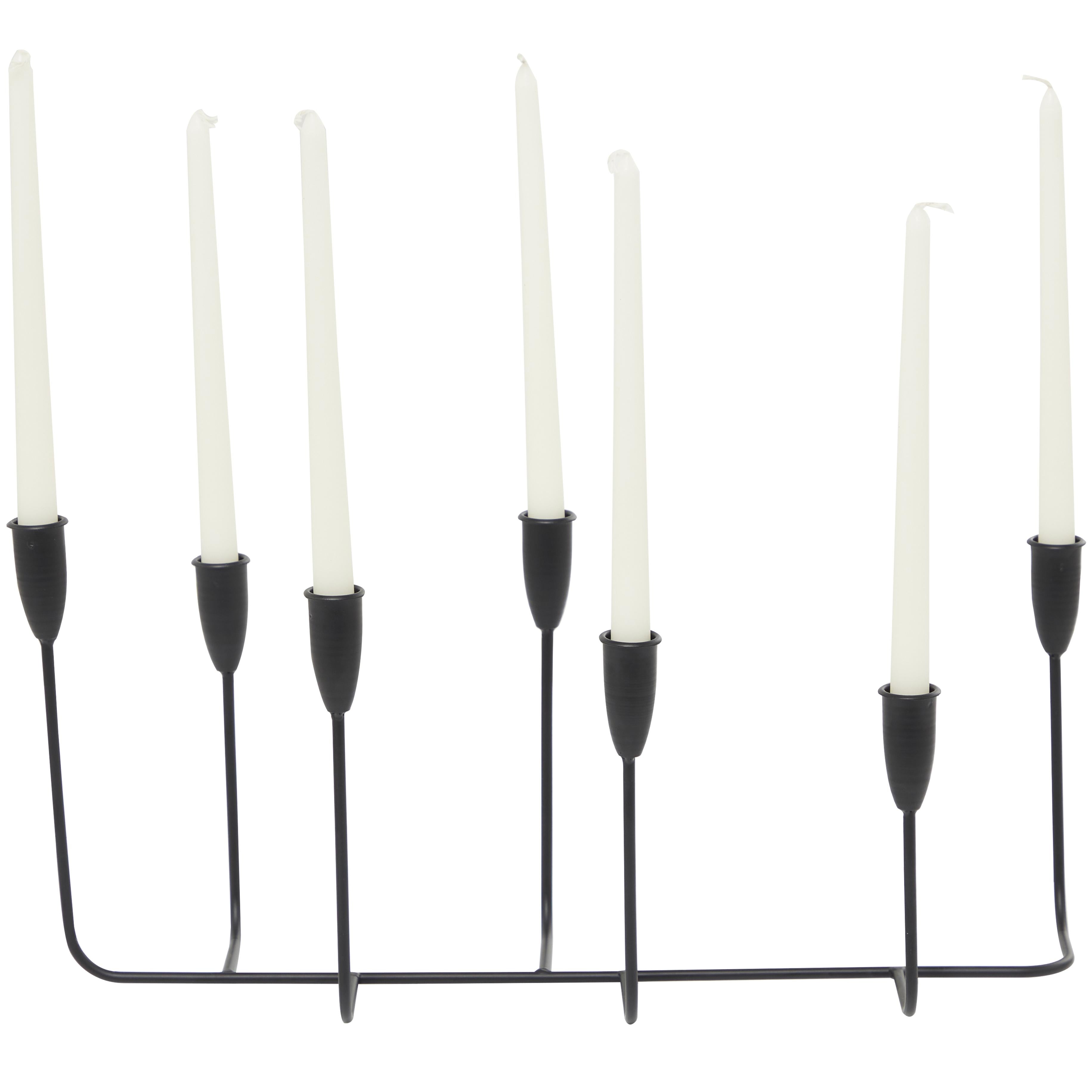 CosmoLiving by Cosmopolitan Metal Long Tapered 7 Holder Decorative Candelabra